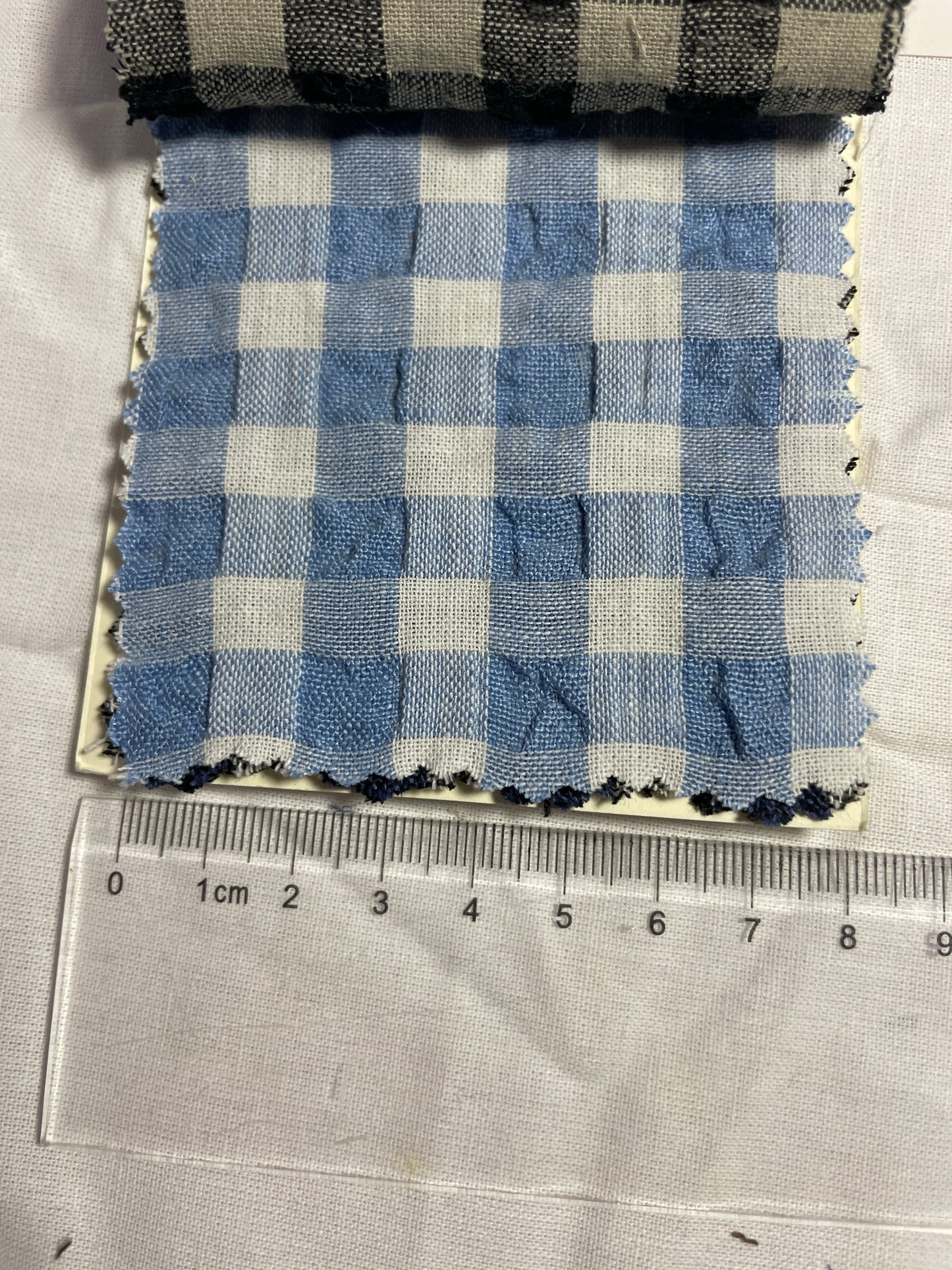 100% Linen Crepe Yarn Dyed Plaid Fabric For Shirt - Natasha Fabric