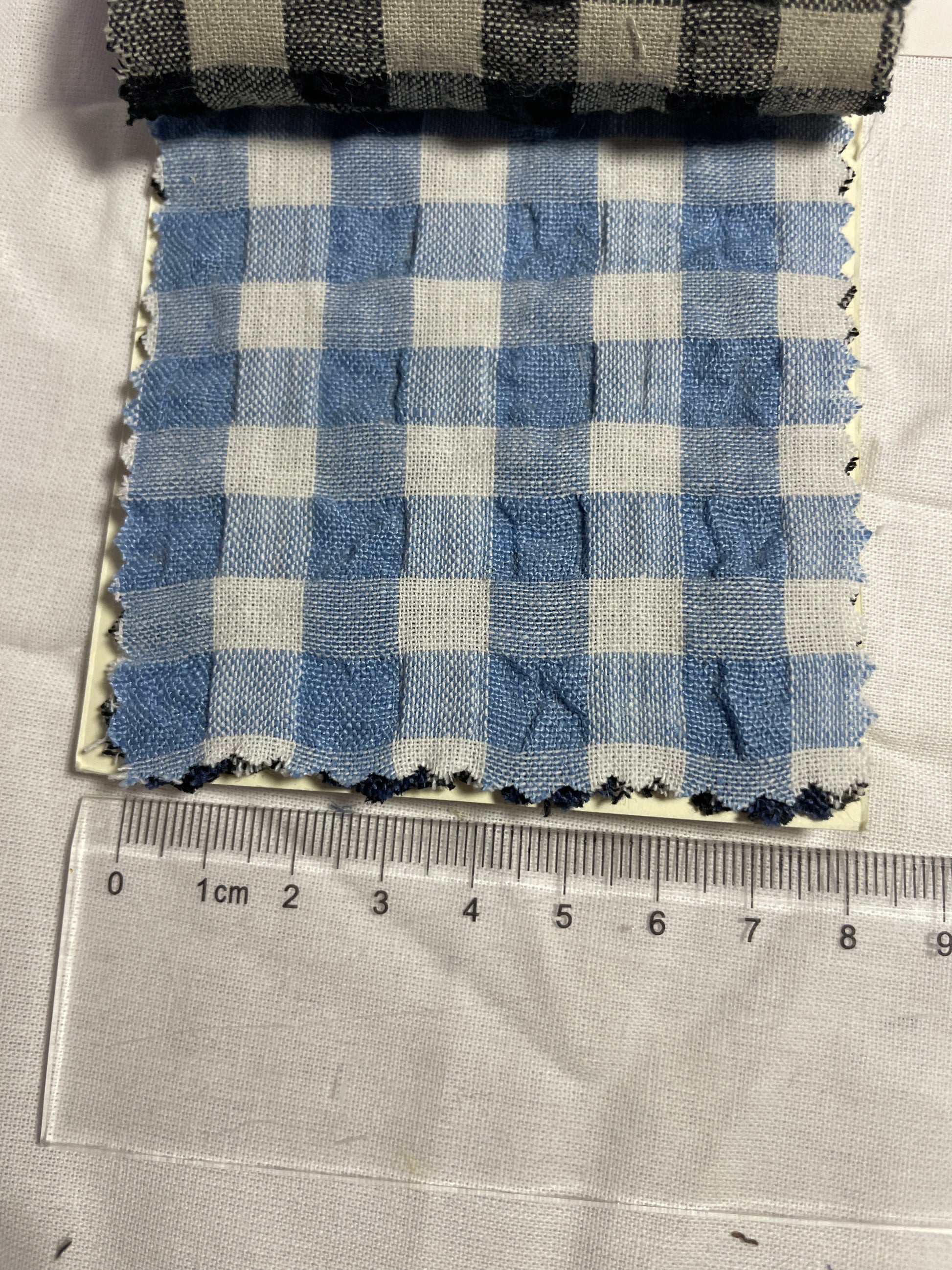 100% Linen Crepe Yarn Dyed Plaid Fabric For Shirt - Natasha Fabric