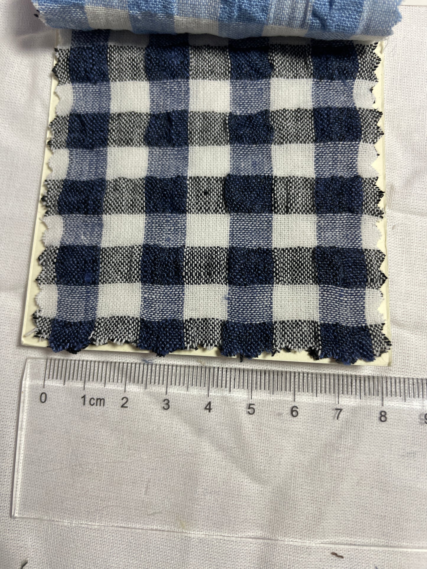 100% Linen Crepe Yarn Dyed Plaid Fabric For Shirt - Natasha Fabric