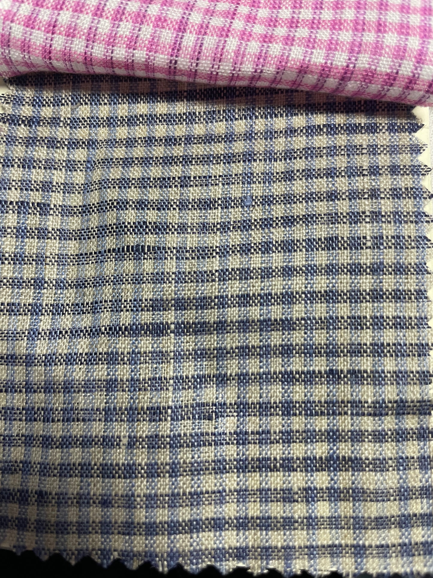 In Stock 100% Linen Yarn Dyed Plaid Fabric for Summer - Natasha Fabric