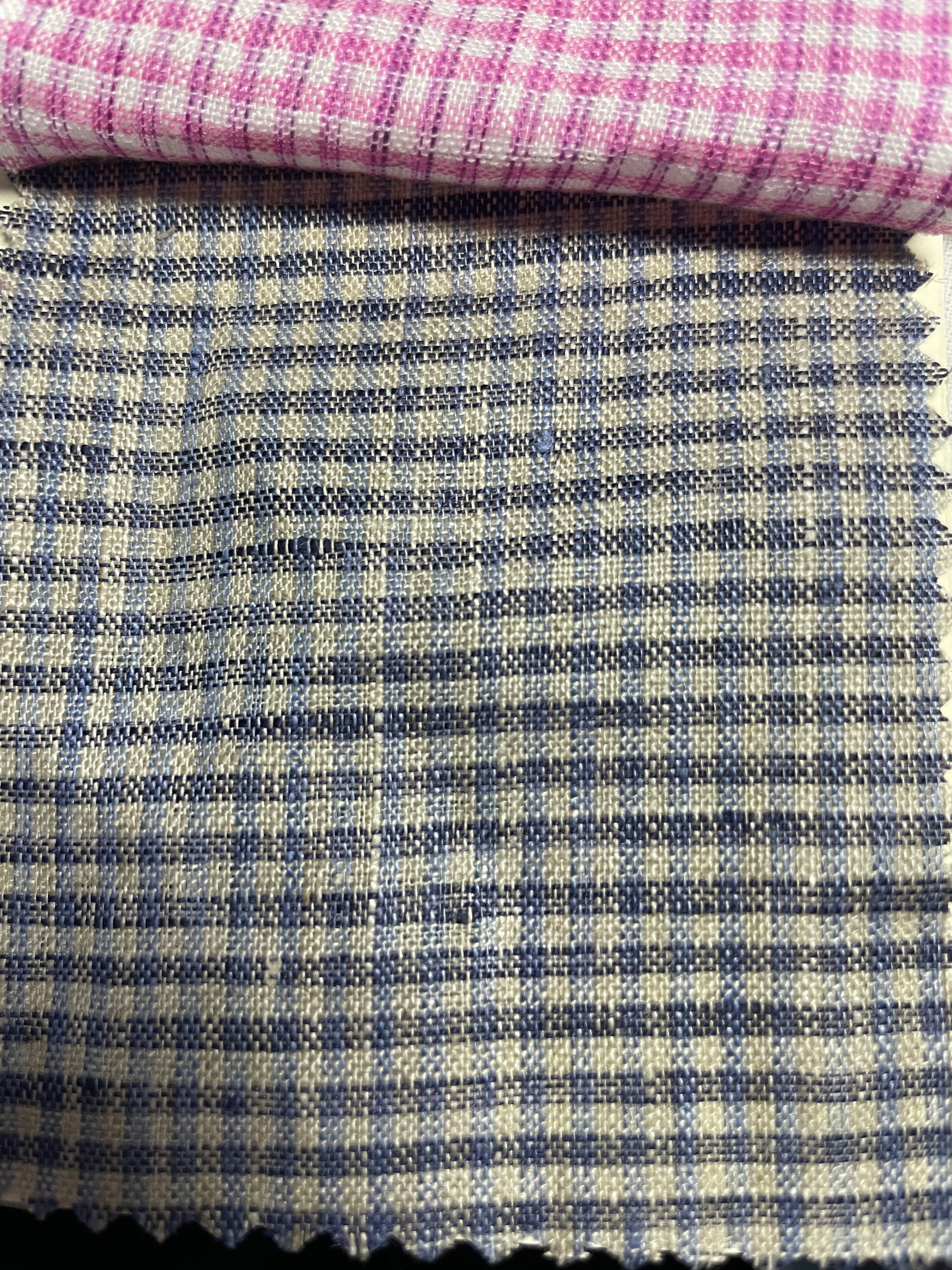 In Stock 100% Linen Yarn Dyed Plaid Fabric for Summer - Natasha Fabric