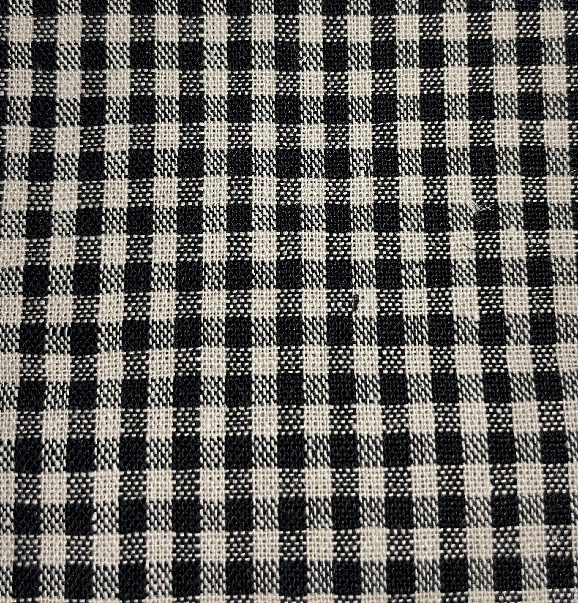 Cotton & Linen Blended Yarn-Dye Small Check Fabric - Natasha Fabric