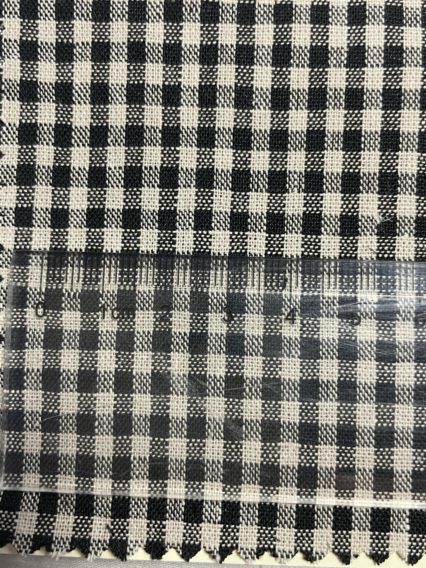 Cotton & Linen Blended Yarn-Dye Small Check Fabric - Natasha Fabric