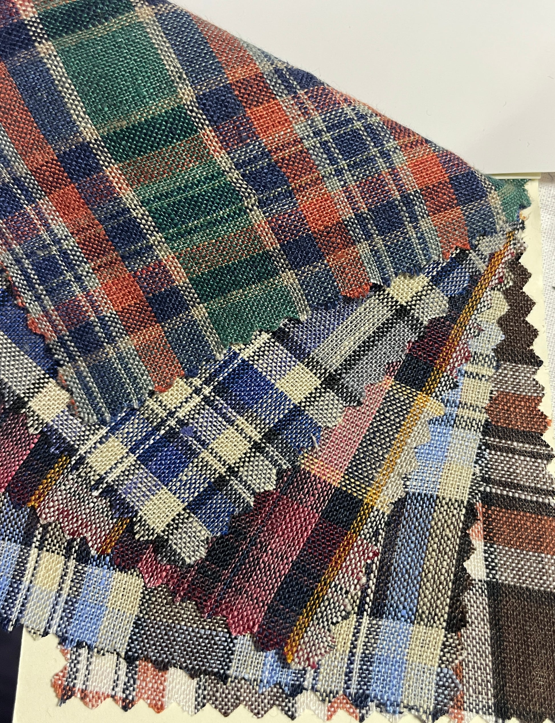 100% Linen Yarn Dyed Plaid Fabric For Dress - Natasha Fabric