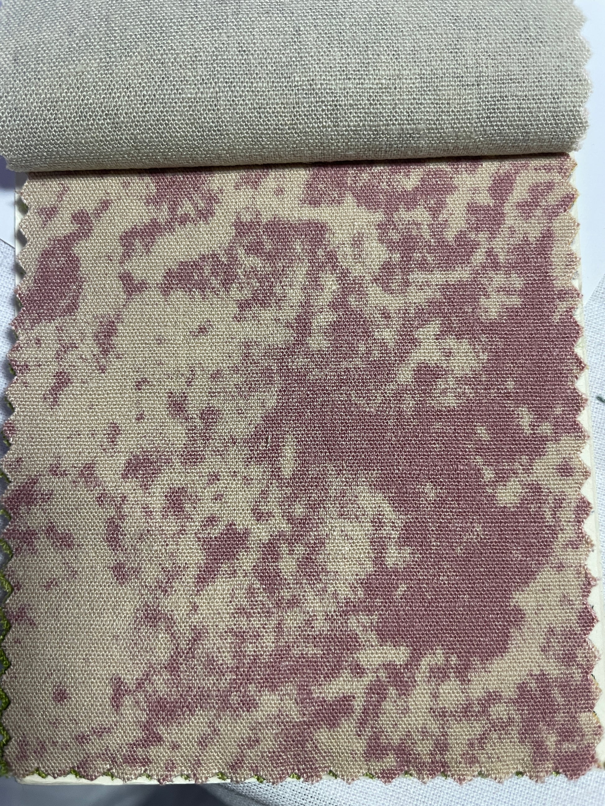 Tie-dyed Print Linen Viscose blended Fabric - Natasha Fabric