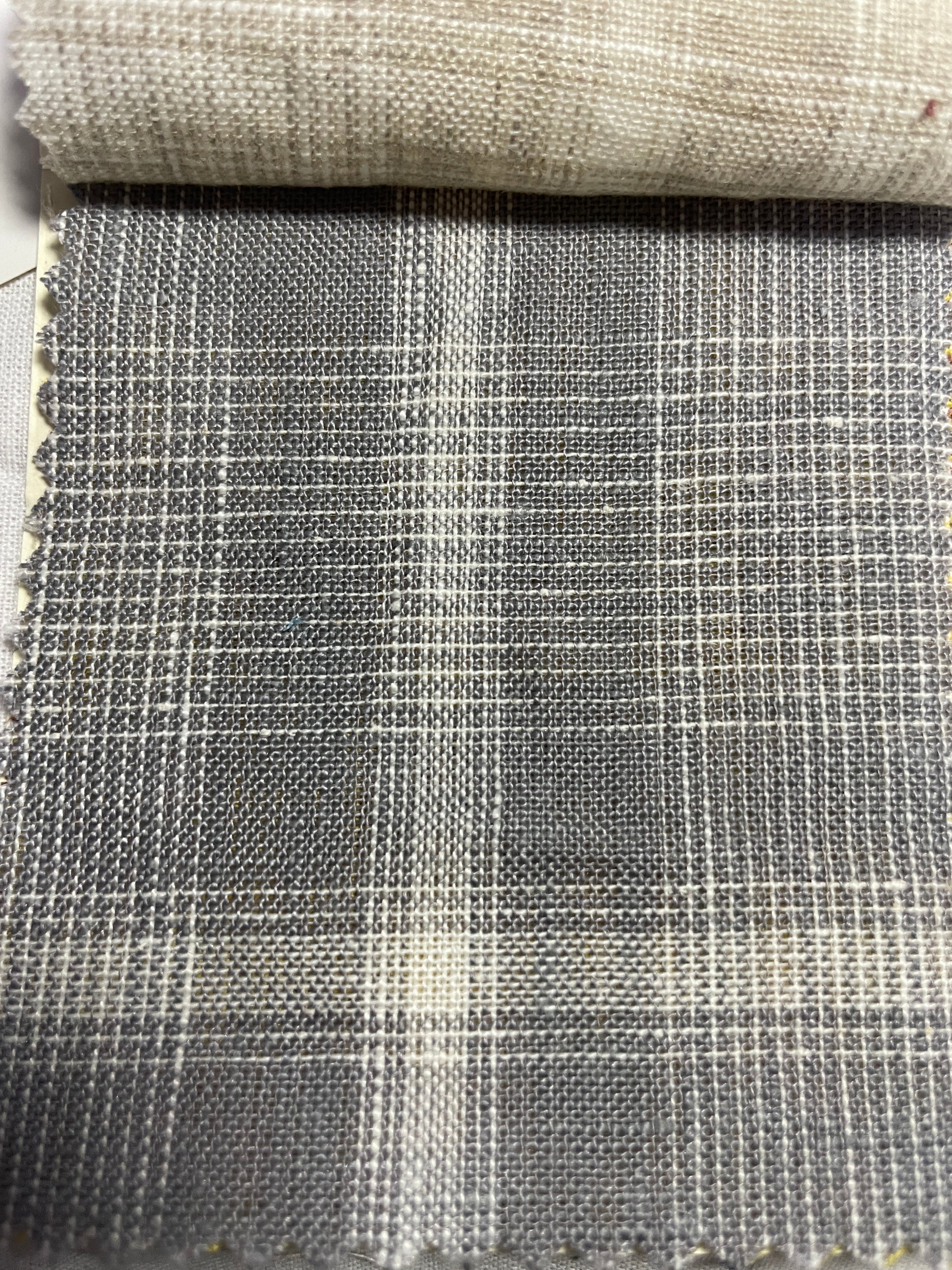 100% Linen Yarn Dyed Plaid Fabric For Shirt - Natasha Fabric