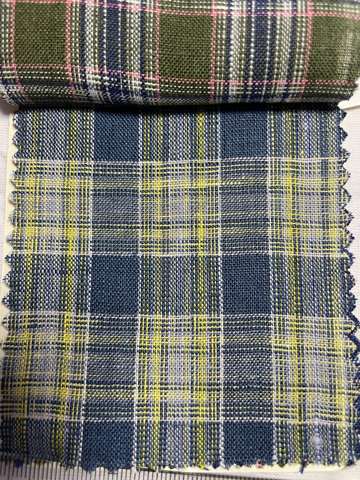 100% Linen Yarn Dyed Plaid Fabric For Shirt - Natasha Fabric