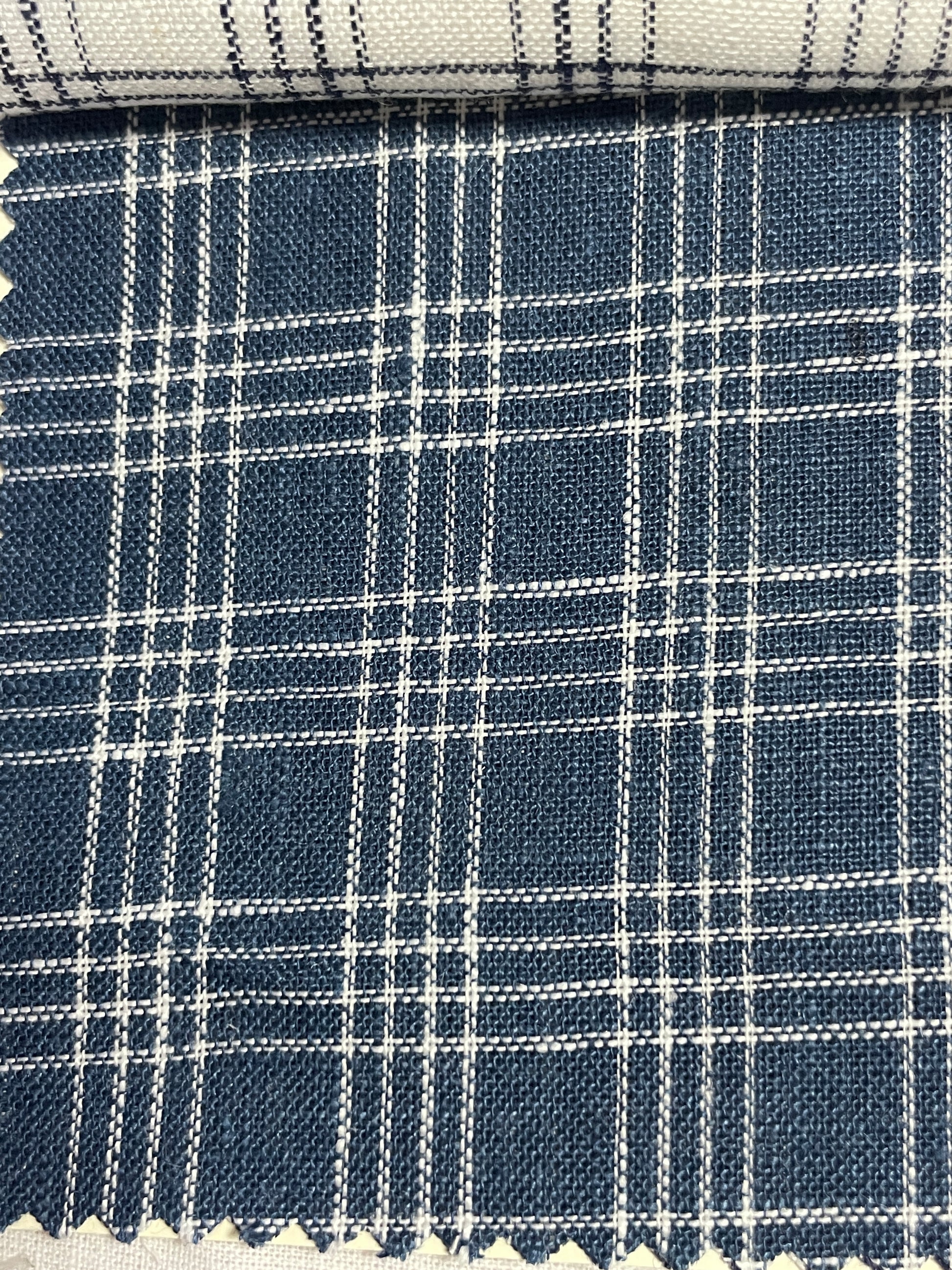 2023 Hot Linen Yarn Dyed Check Fabric  For Shirt - Natasha Fabric