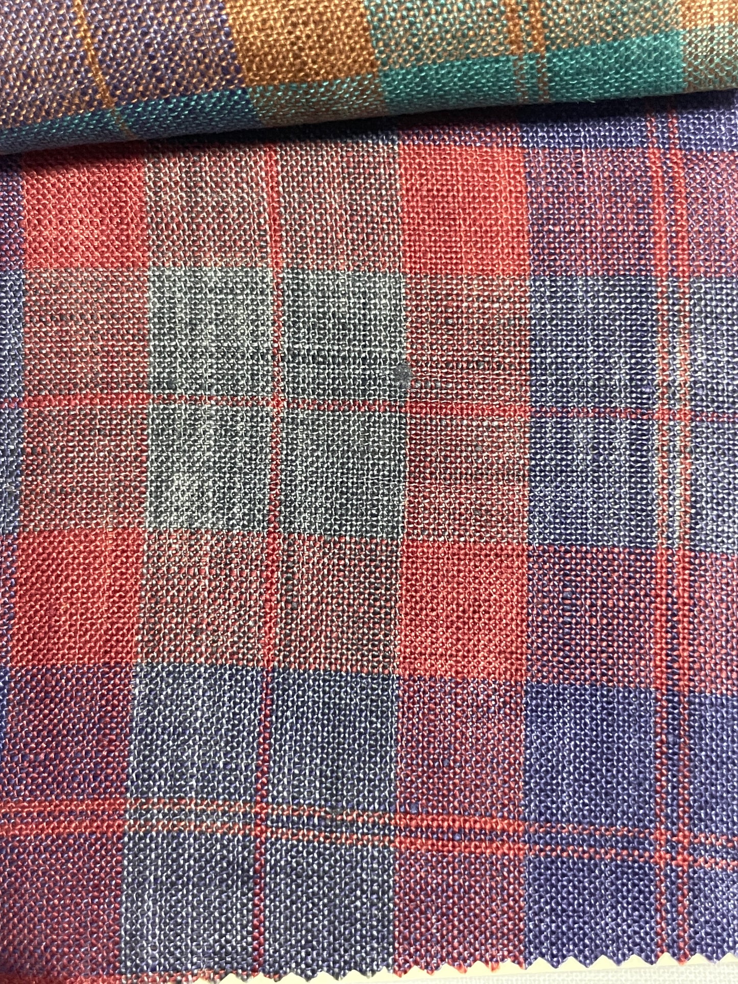 Multi-color Line Yarn Dyed Plaid Fabric - Natasha Fabric