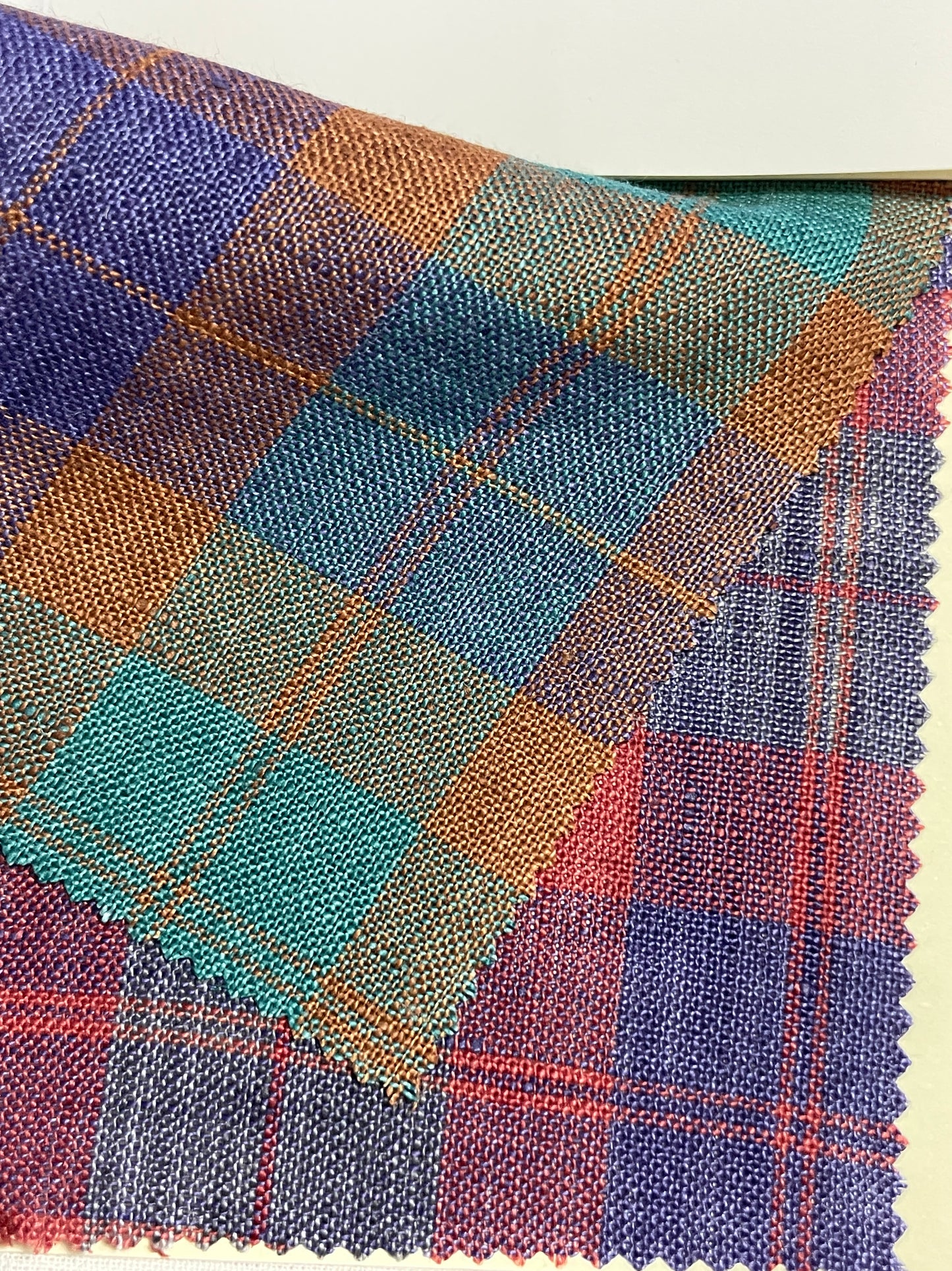Multi-color Line Yarn Dyed Plaid Fabric - Natasha Fabric