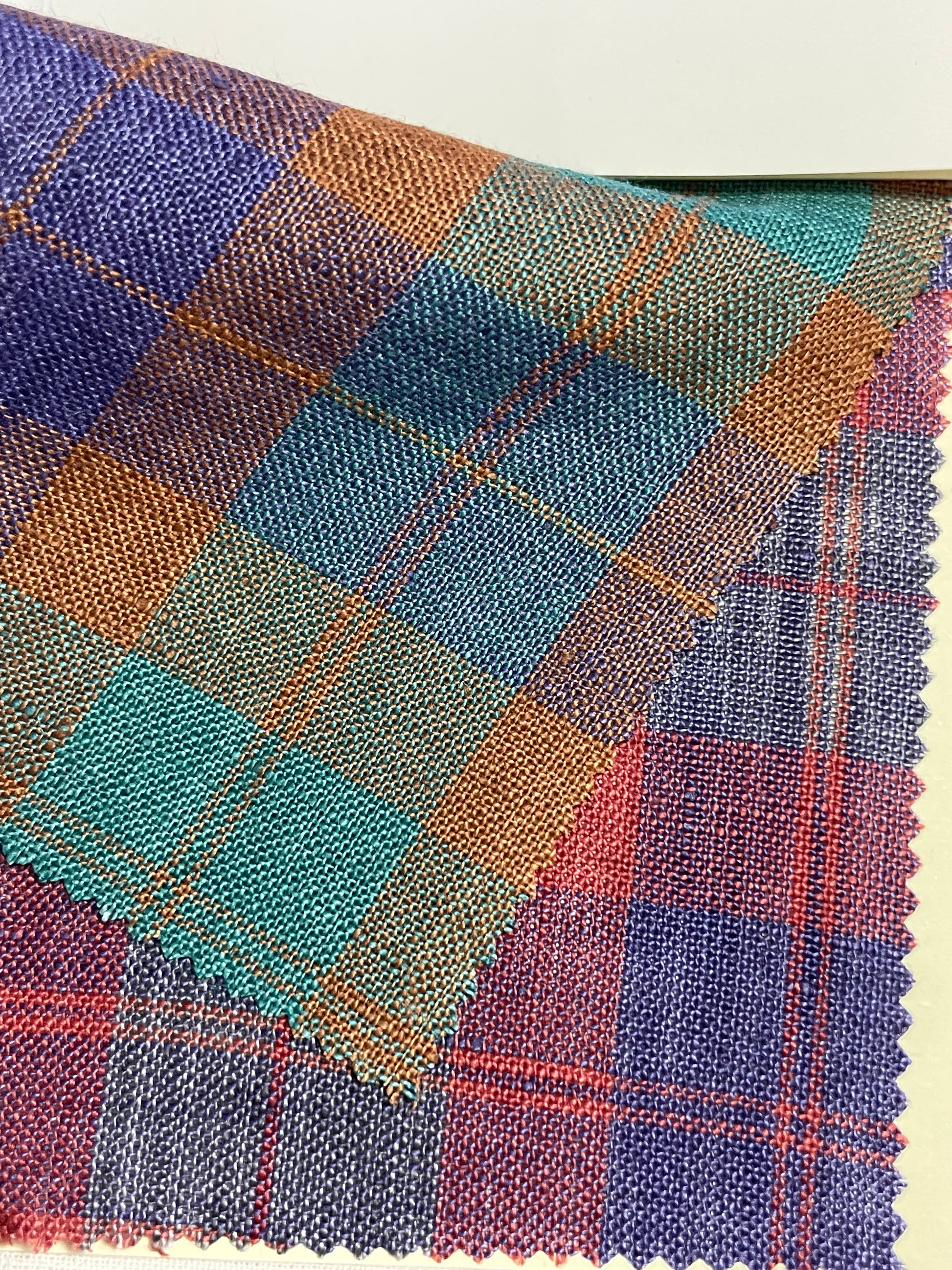 Multi-color Line Yarn Dyed Plaid Fabric - Natasha Fabric