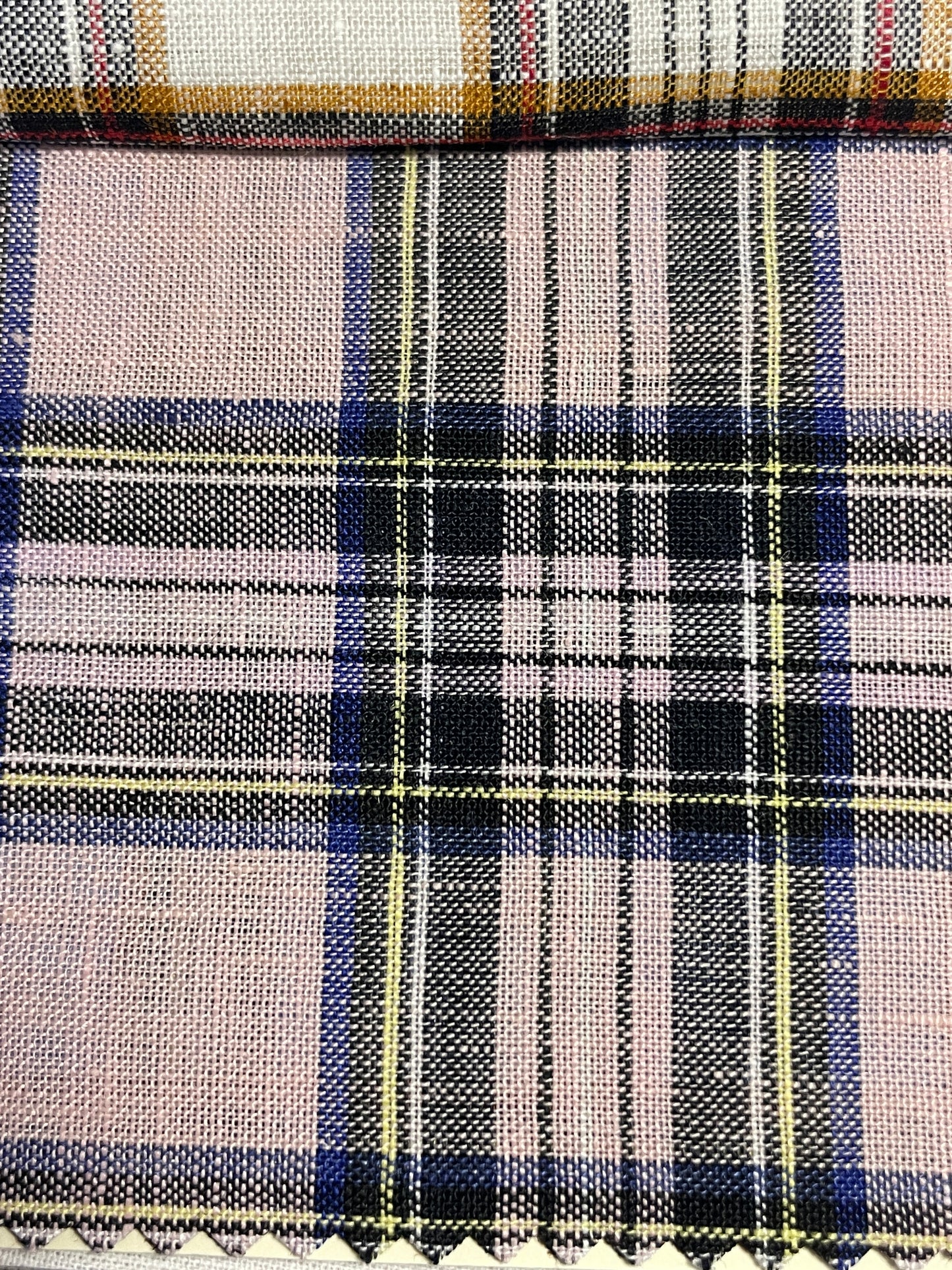 Multi-color Line Yarn Dyed Plaid Fabric - Natasha Fabric
