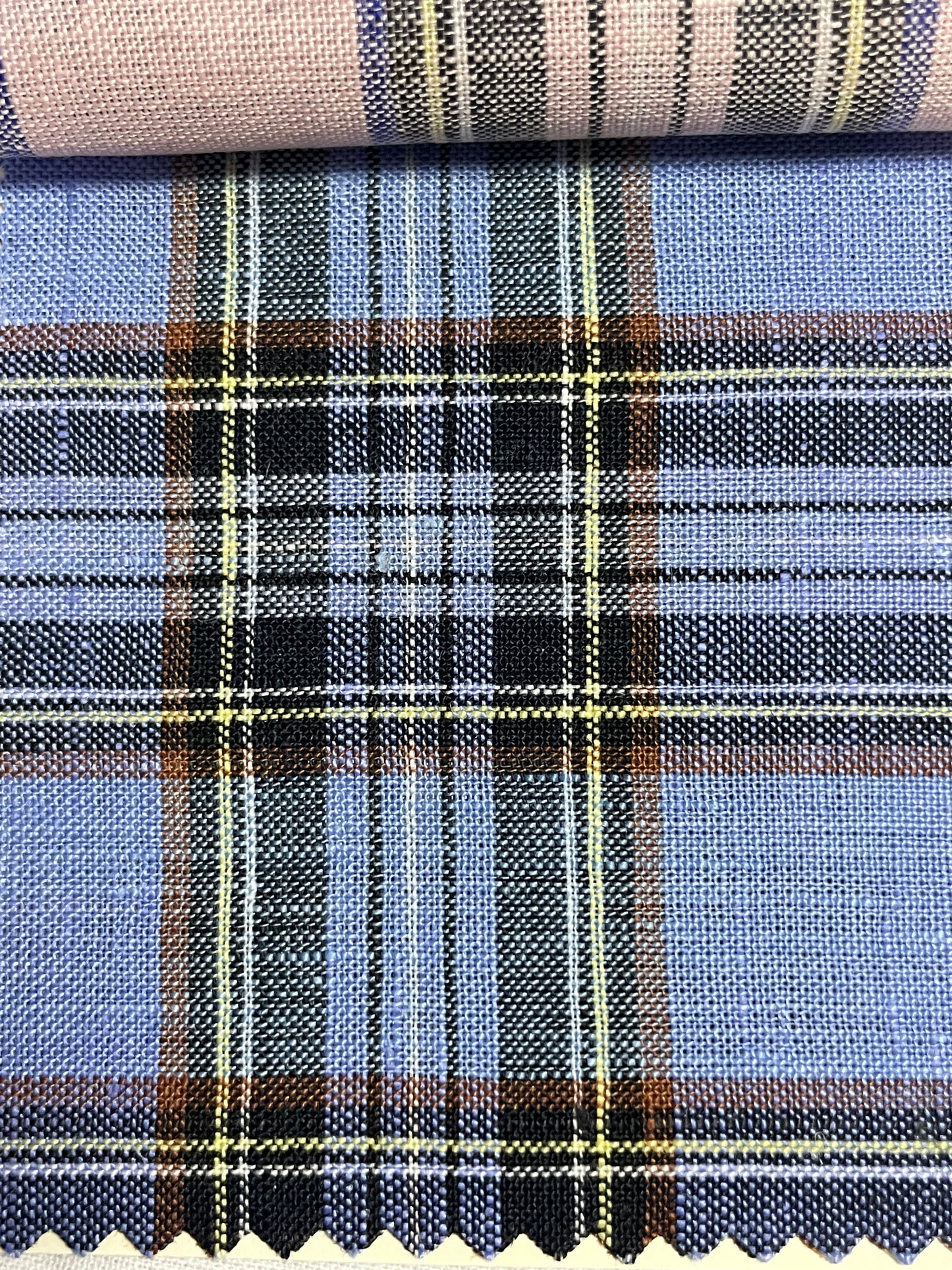 Multi-color Line Yarn Dyed Plaid Fabric - Natasha Fabric