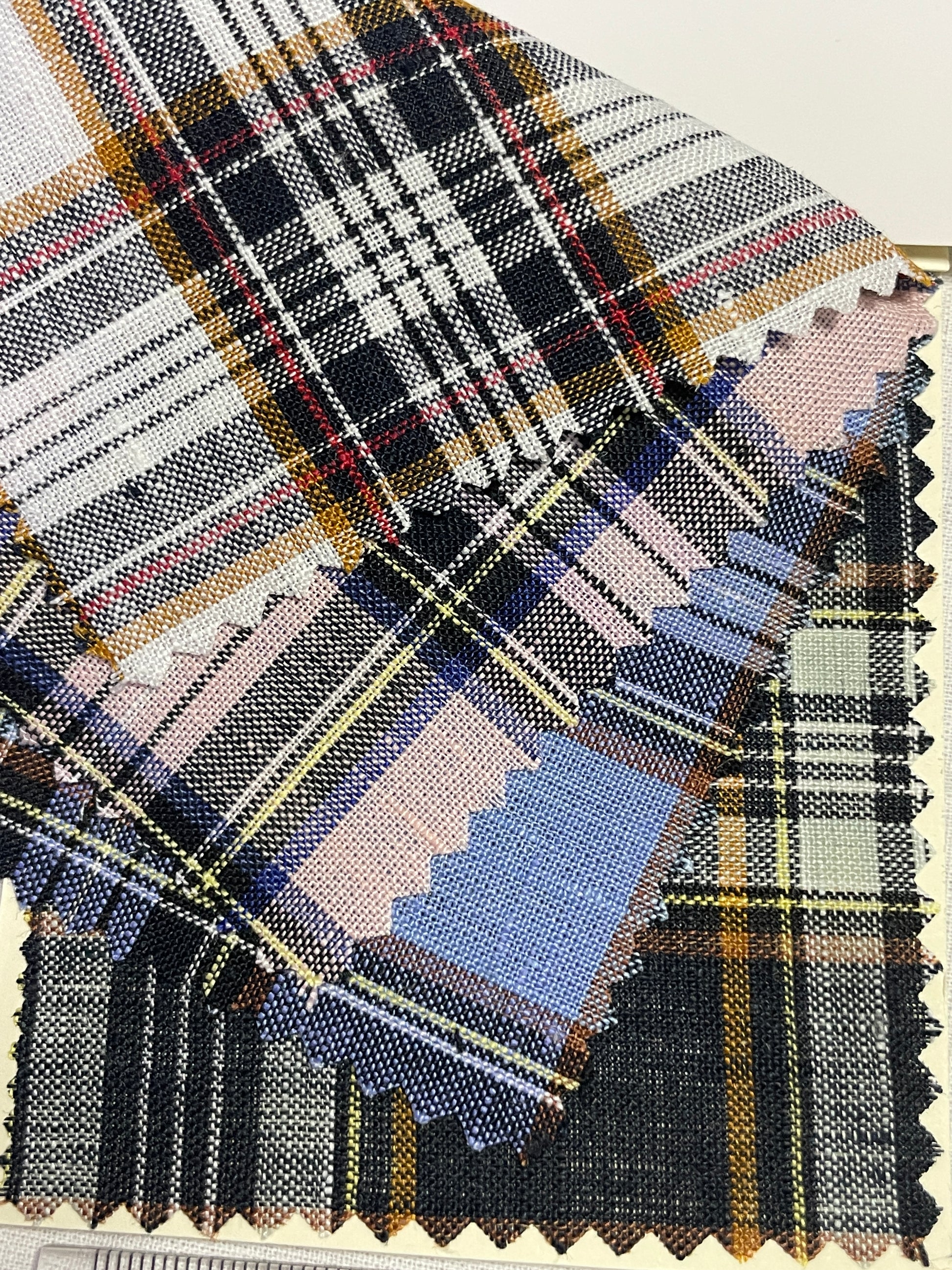 Multi-color Line Yarn Dyed Plaid Fabric - Natasha Fabric