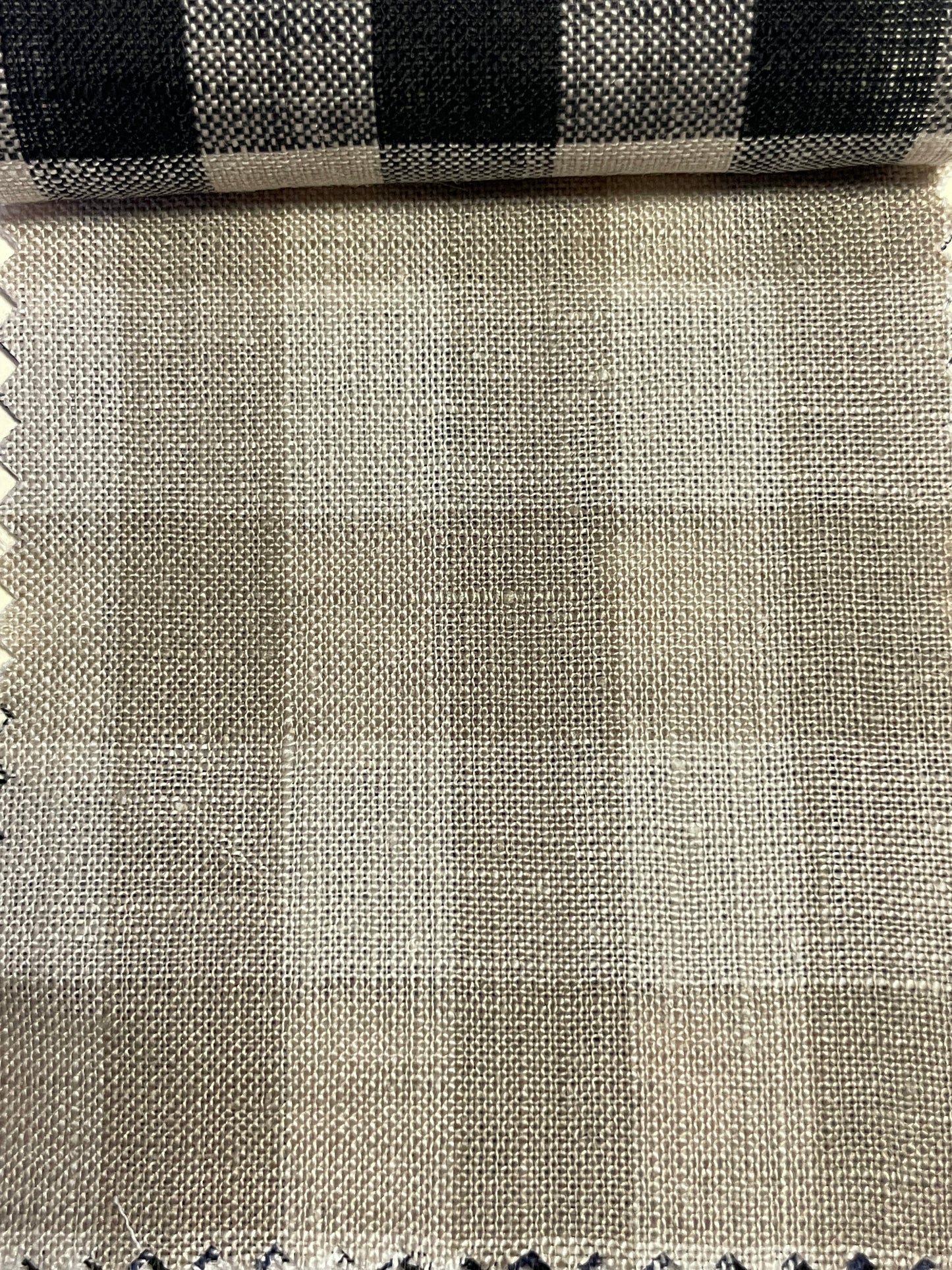 Classical Yarn-Dye Plaid Design with 100% Linen - Natasha Fabric