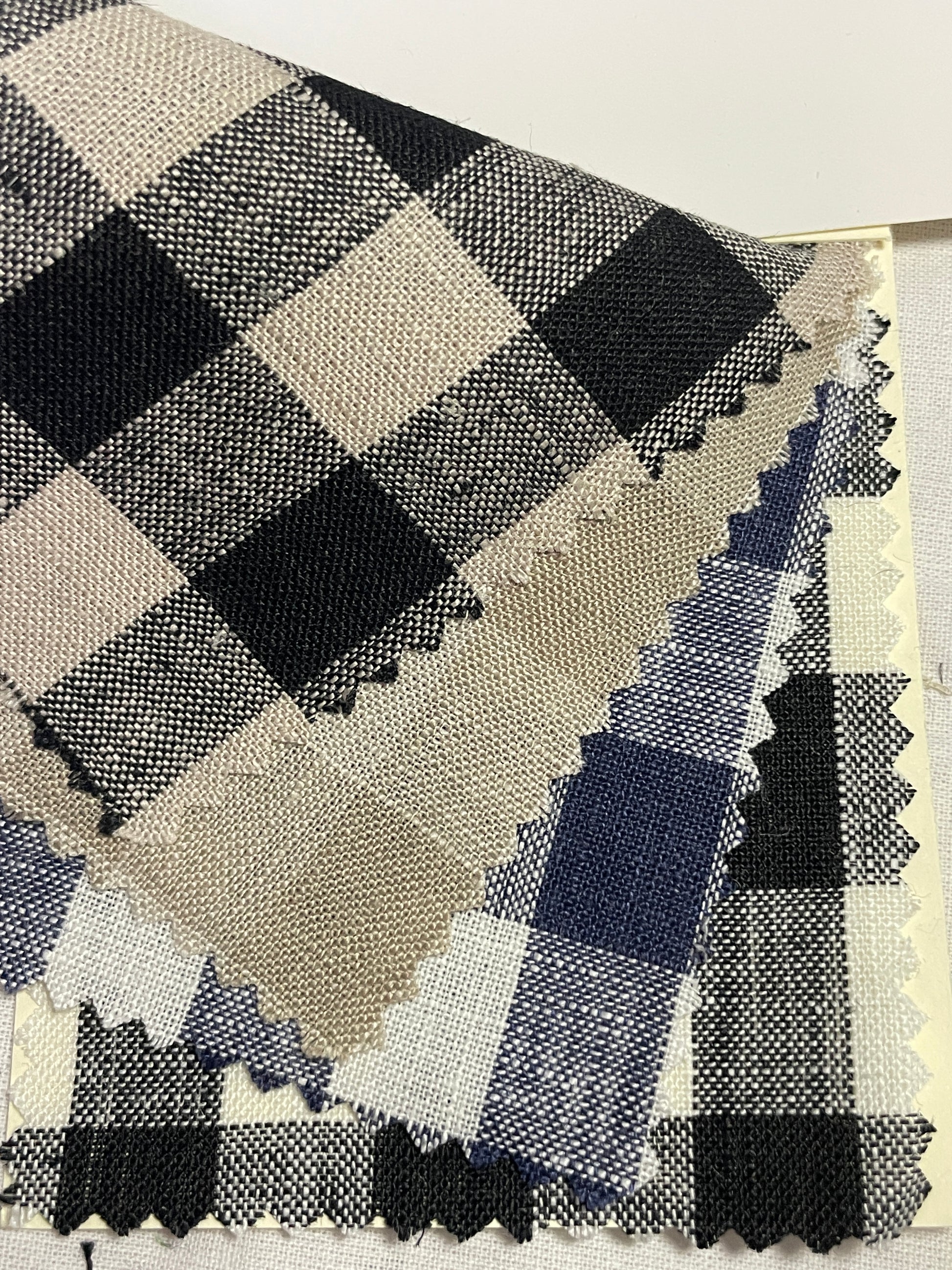 Classical Yarn-Dye Plaid Design with 100% Linen - Natasha Fabric