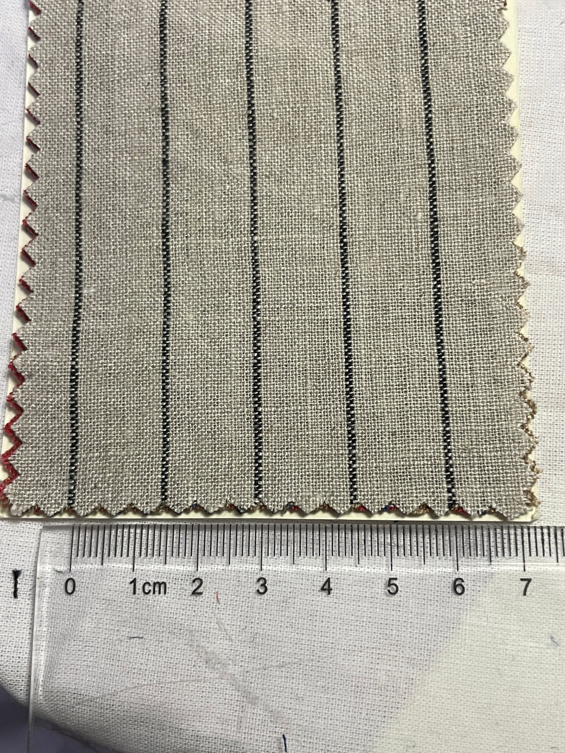 100% Linen Yarn-Dyed Stripe Fabric For Dress - Natasha Fabric