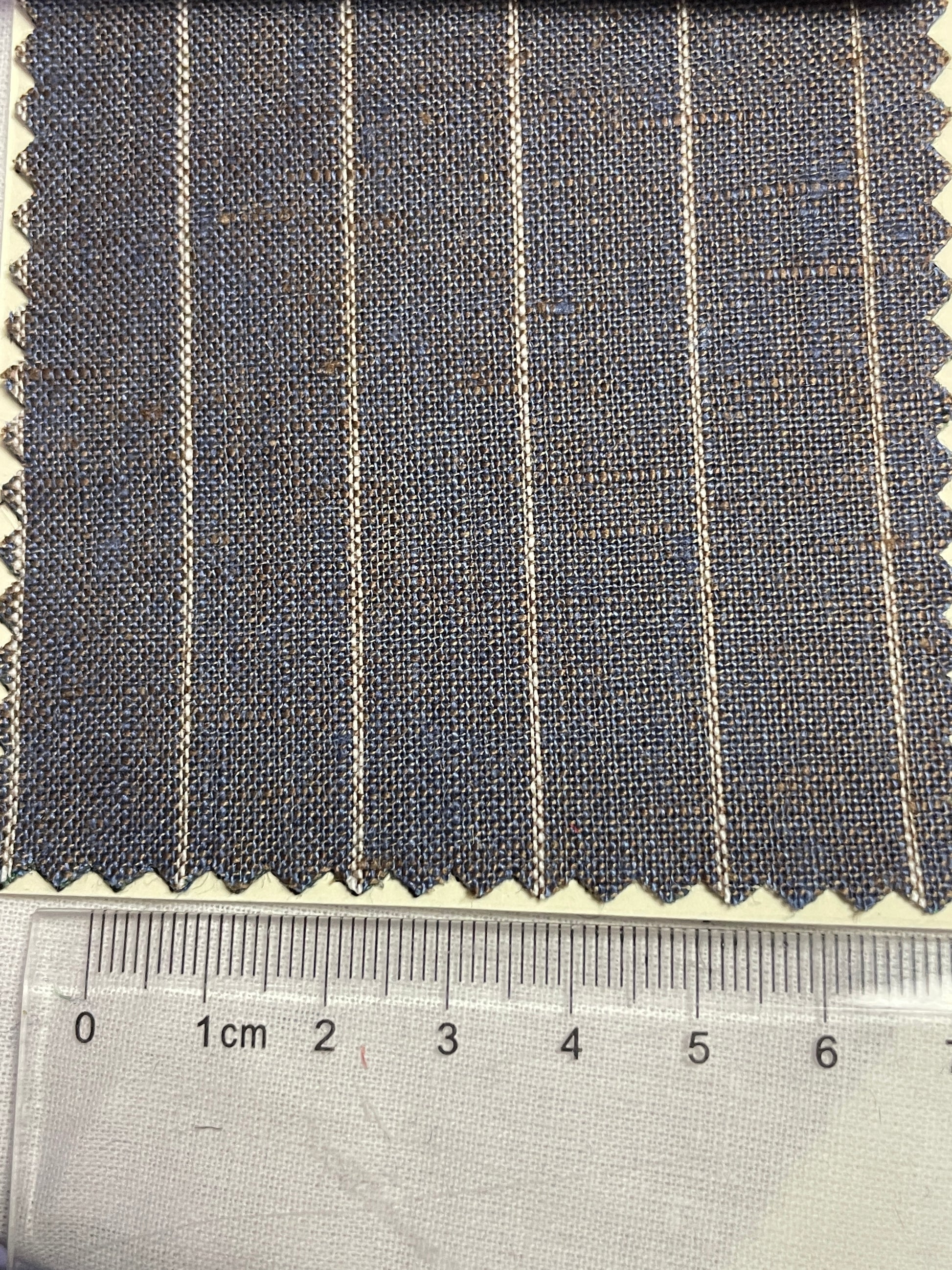 100% Linen Yarn-Dyed Stripe Fabric For Dress - Natasha Fabric