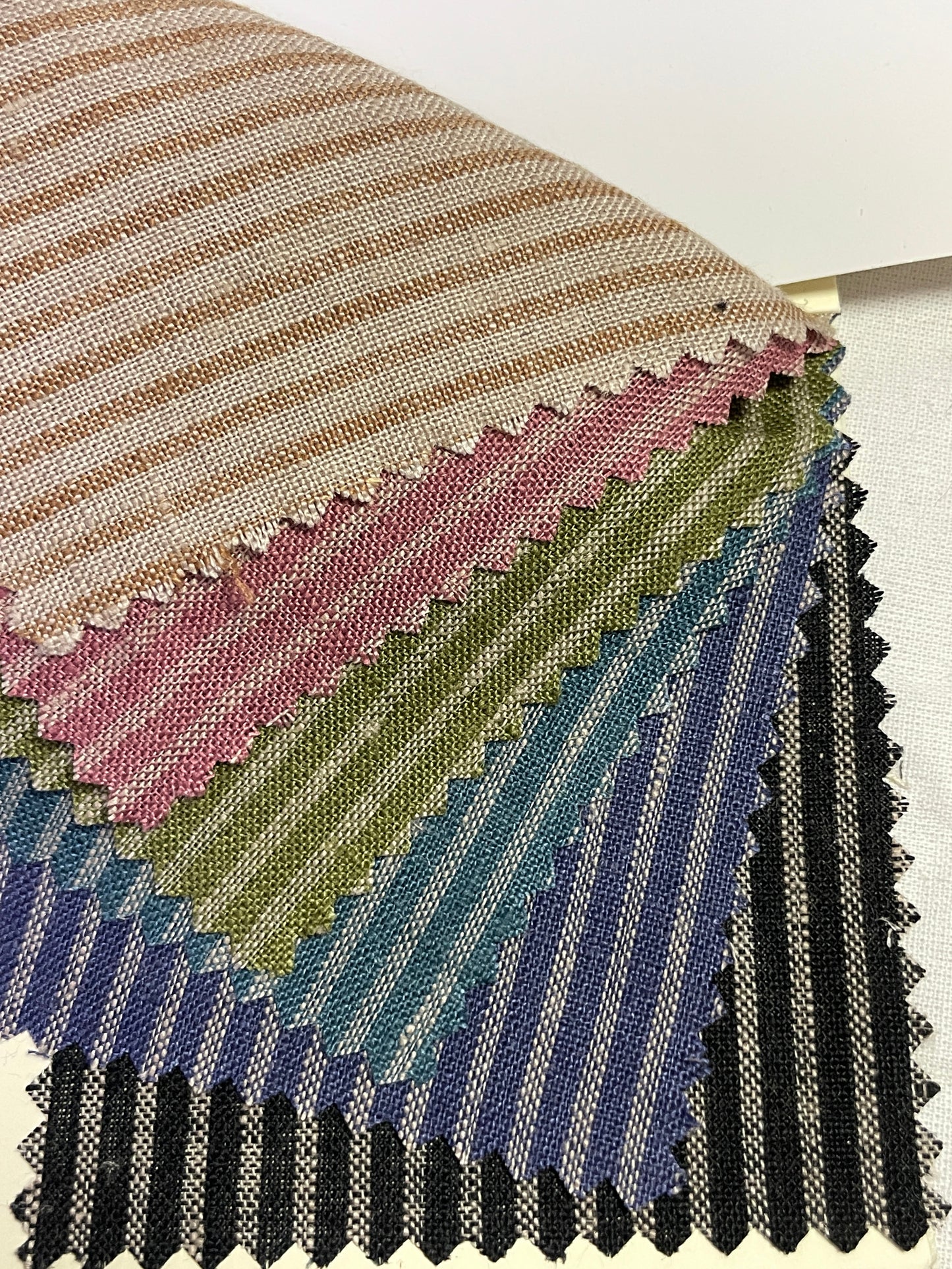 In Stock Linen Yarn-Dyed Stripe Fabric - Natasha Fabric