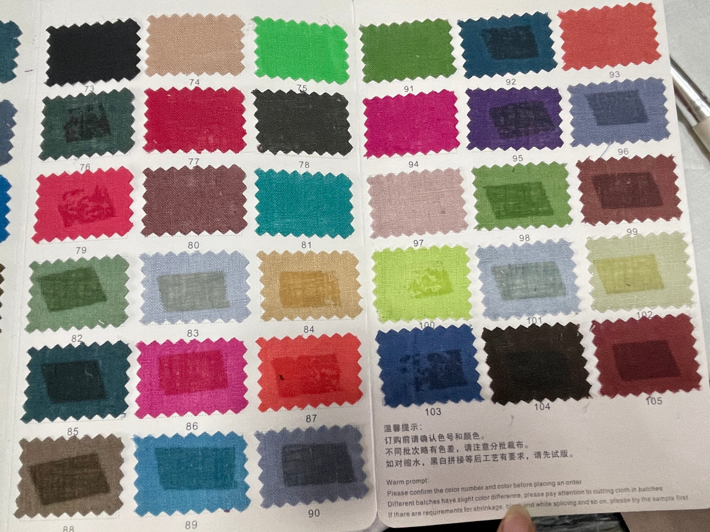 145g Light Weight Linen Solid Color Fabric - Natasha Fabric