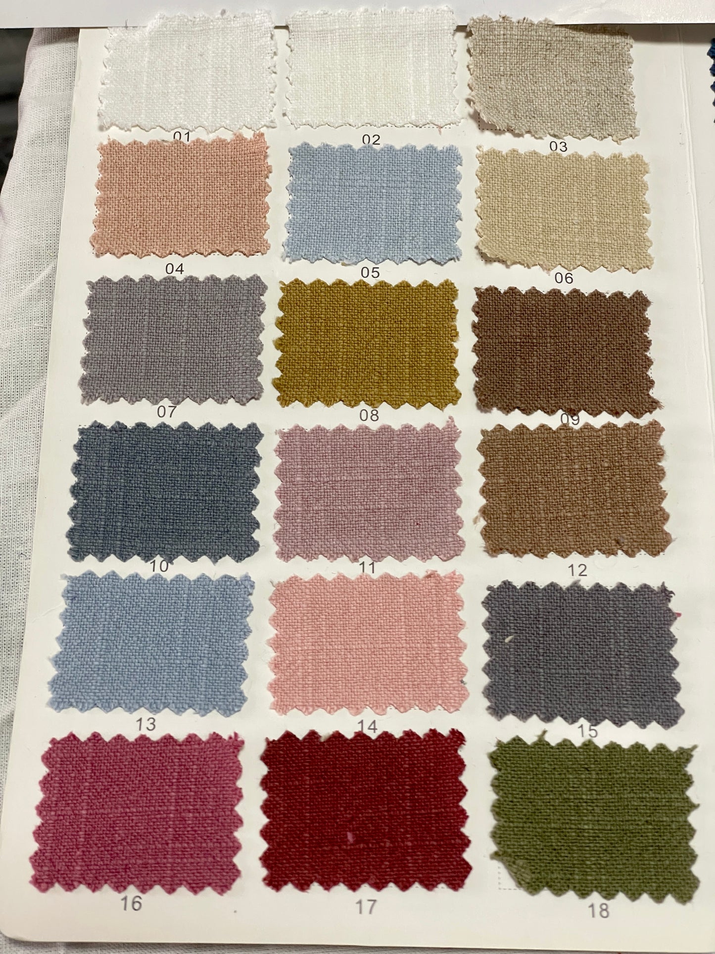 Thick Linen Cotton Blended Fabric - Natasha Fabric