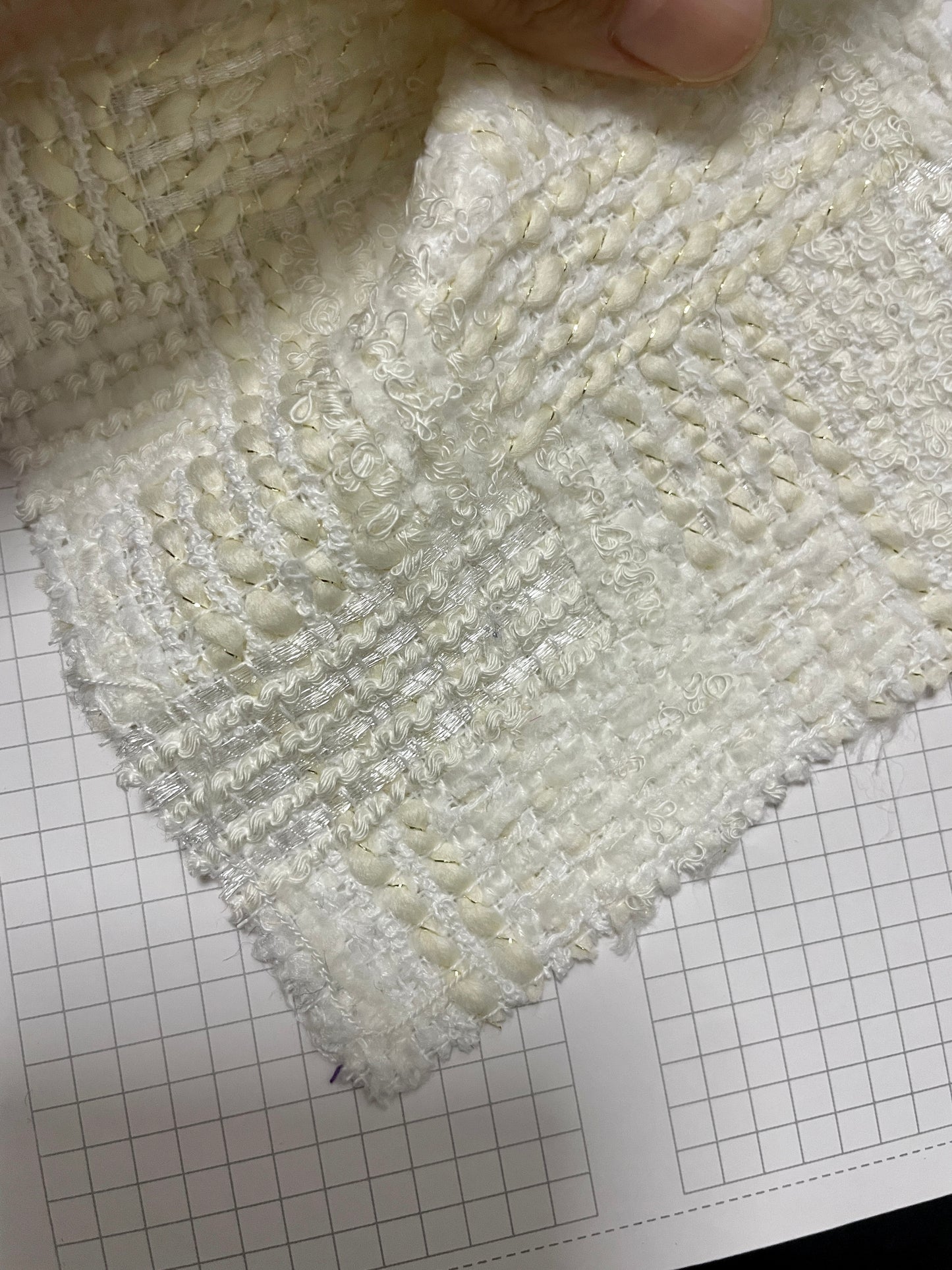 Tweed/Boucle Fabric for Coat - Natasha Fabric