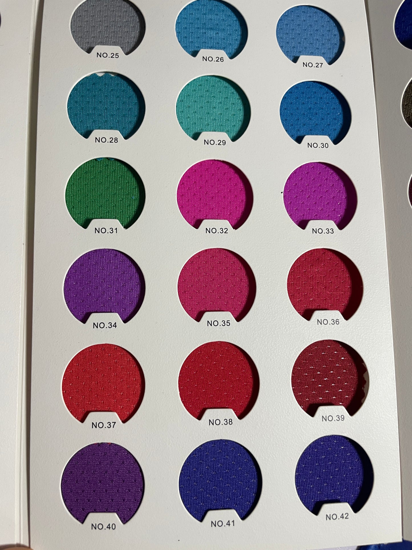 Dots Texture Quick Dry Fabric For Activewear - Natasha Fabric