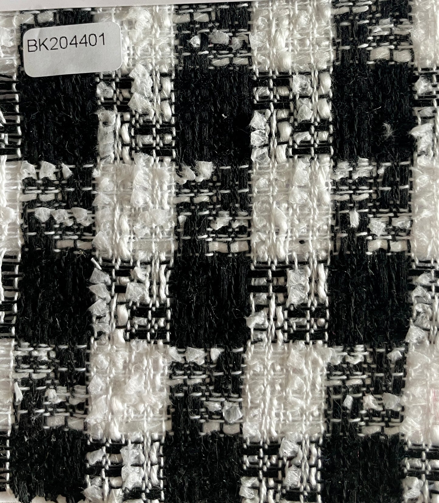 Black/White Plaid Tweed Fabric--Hot Selling Style - Natasha Fabric