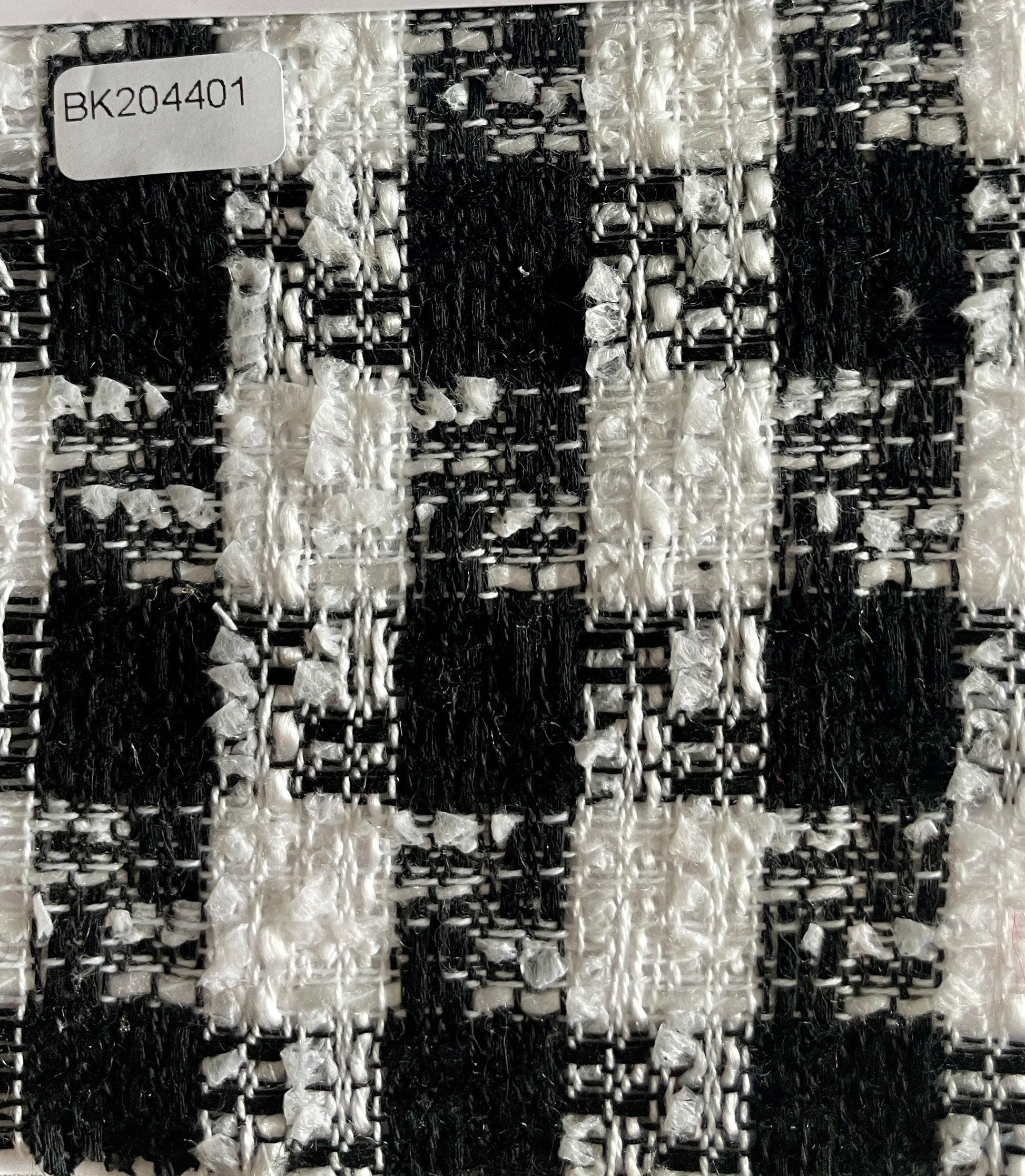 Black/White Plaid Tweed Fabric--Hot Selling Style - Natasha Fabric