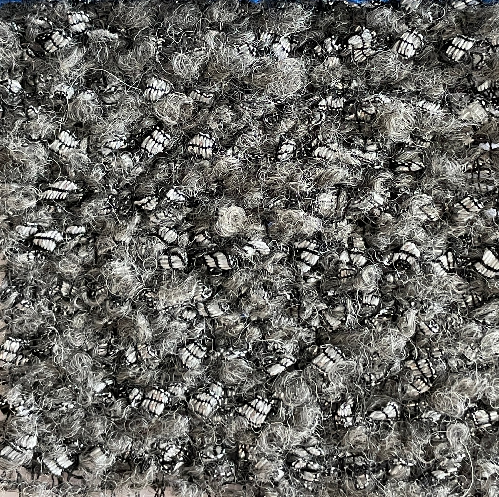 Blue And Grey Color New Boucle Fabric On Sale - Natasha Fabric