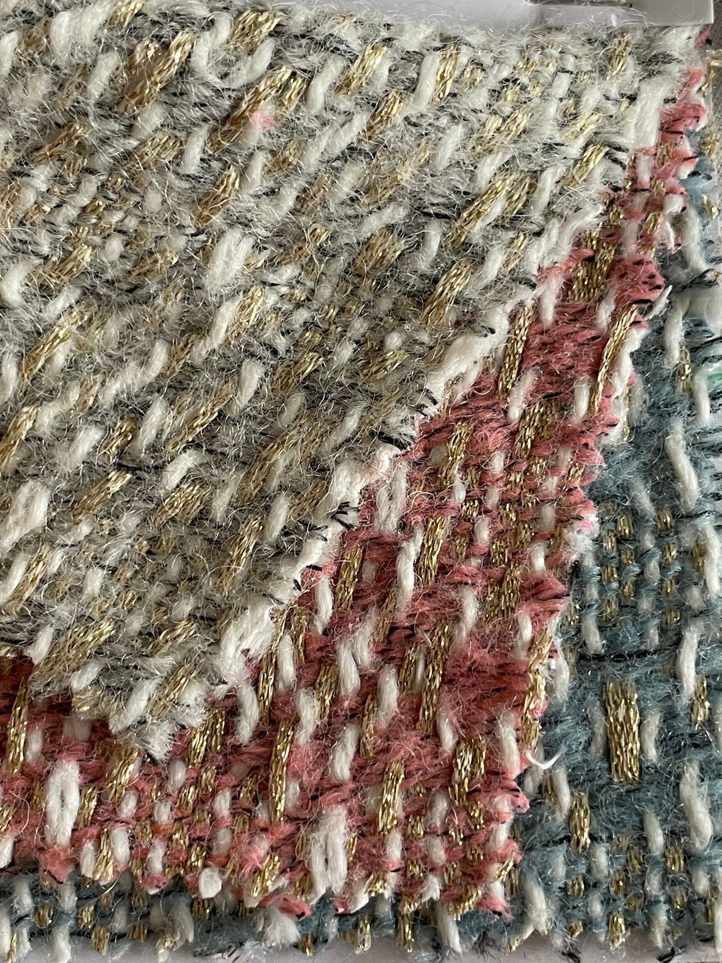 Metallic Multi-Color 2023 New Tweed/ Boucle Fabric On Sale - Natasha Fabric