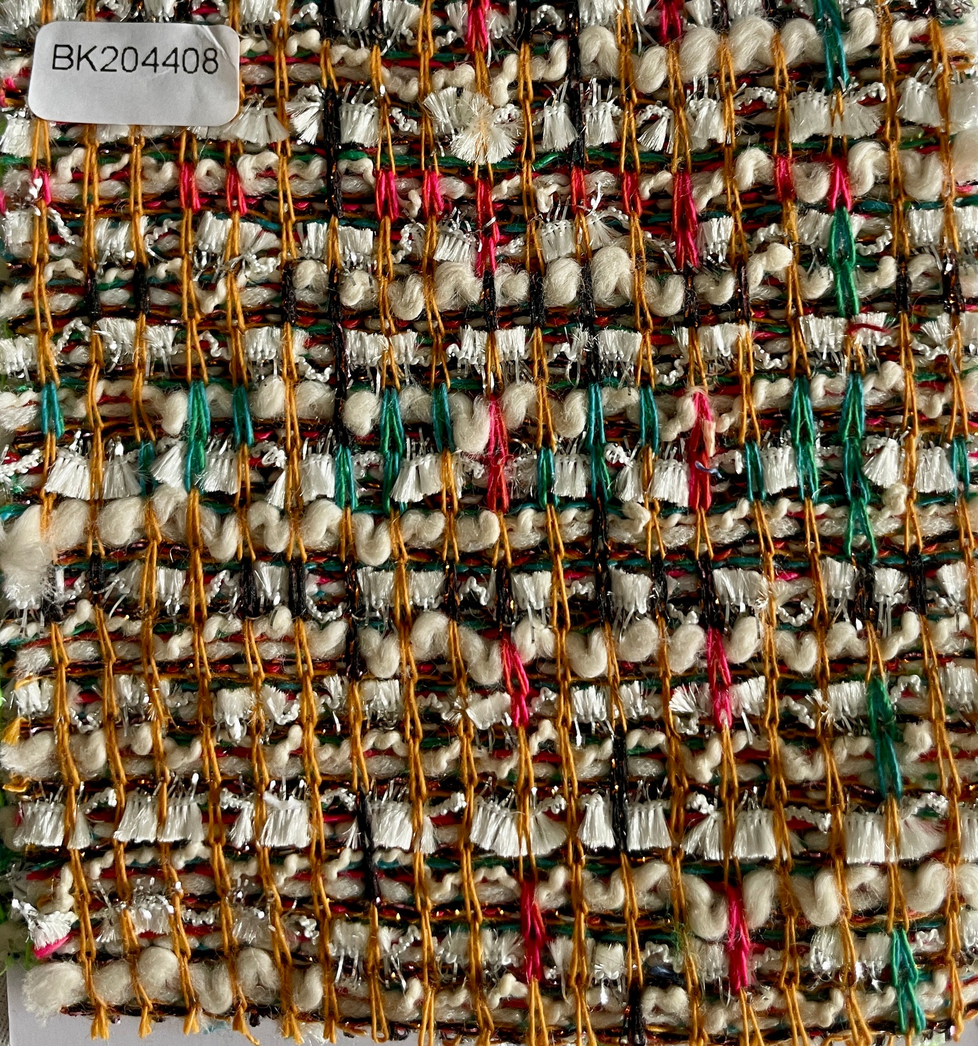 Fluorescent Green- Knit Tweed/Boucle Fabric On Sale - Natasha Fabric