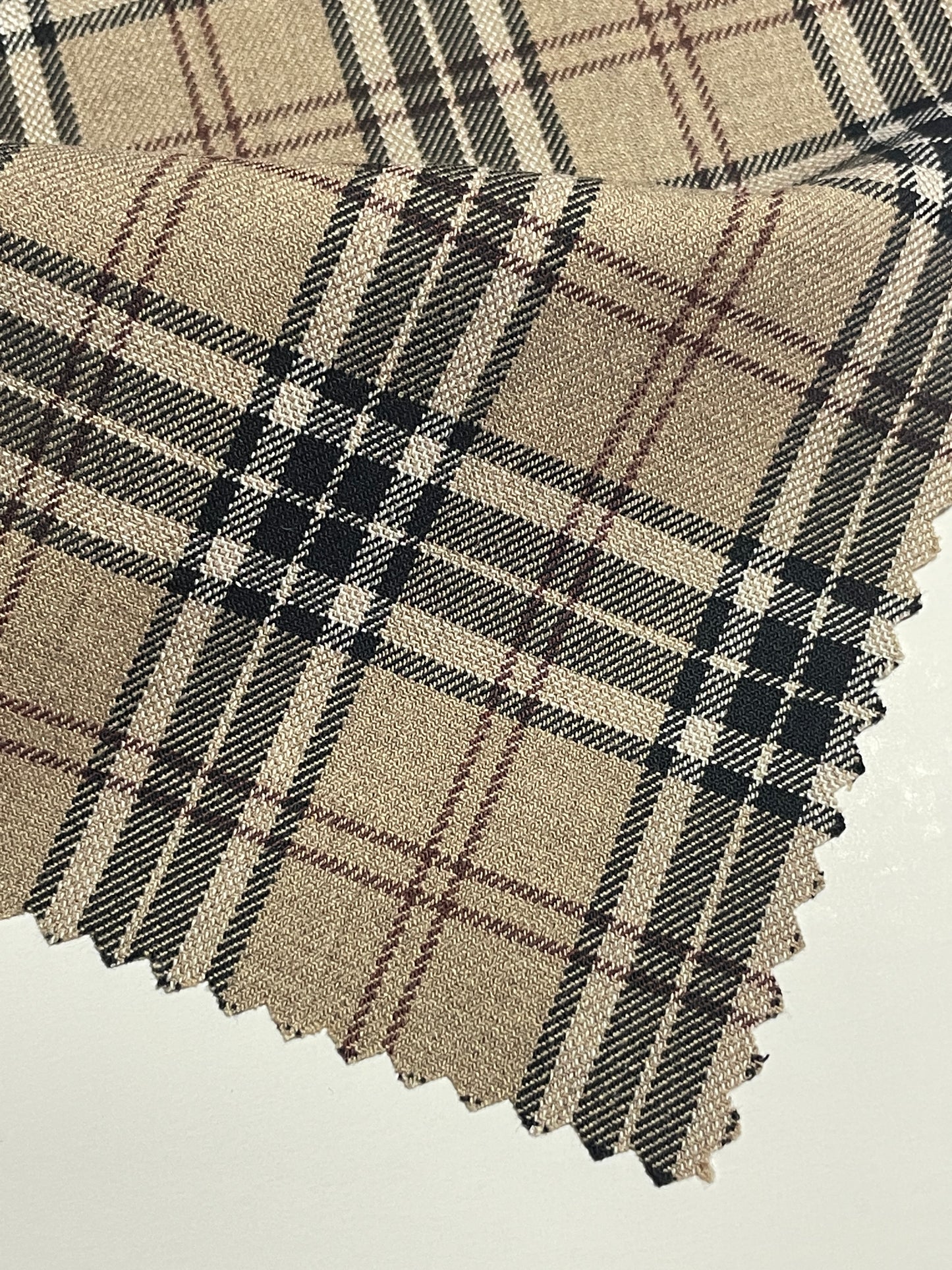 Woven Plaid Blend Fabric - Natasha Fabric