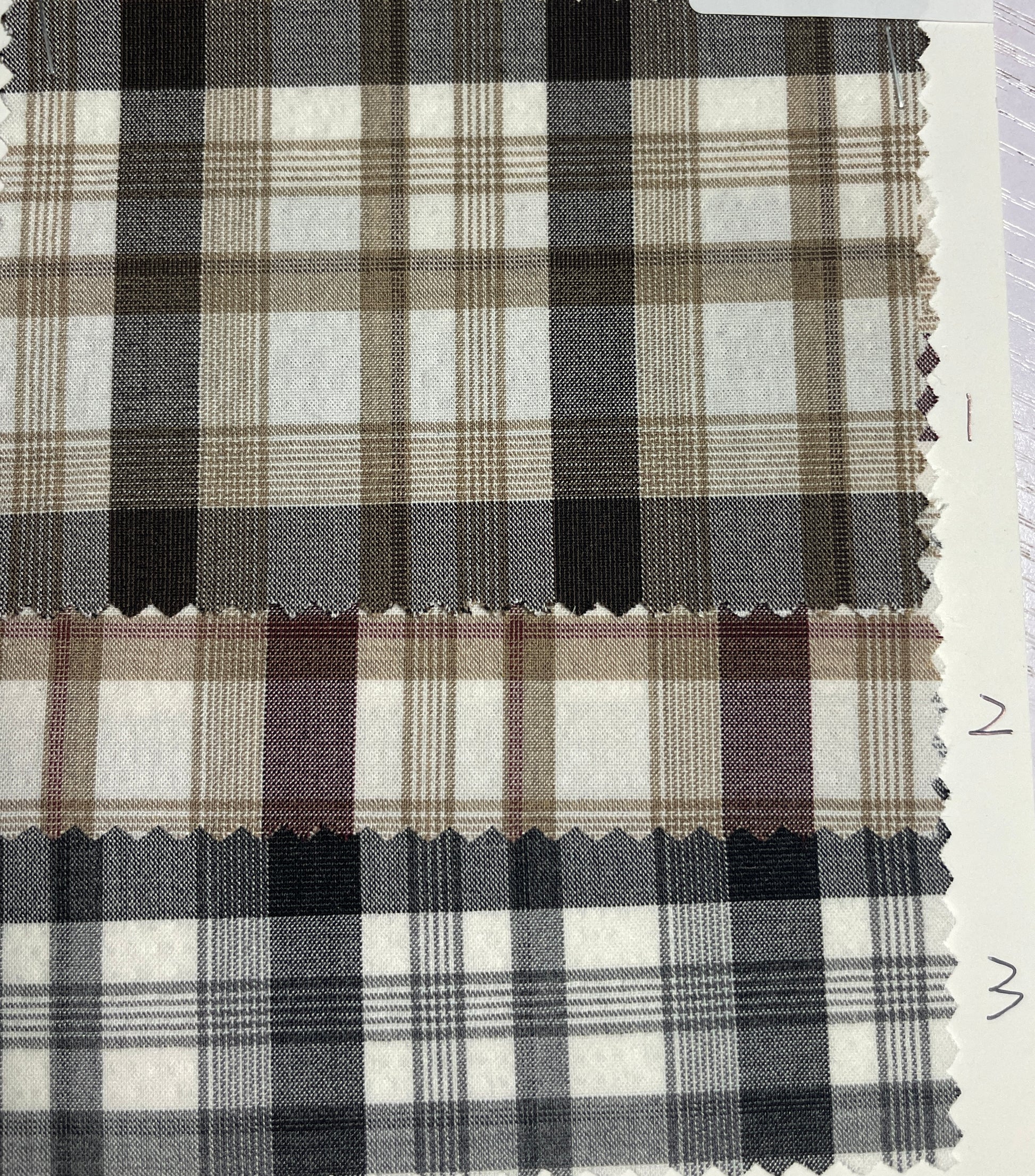 Woven Plaid/Check Blend Fabric - Natasha Fabric