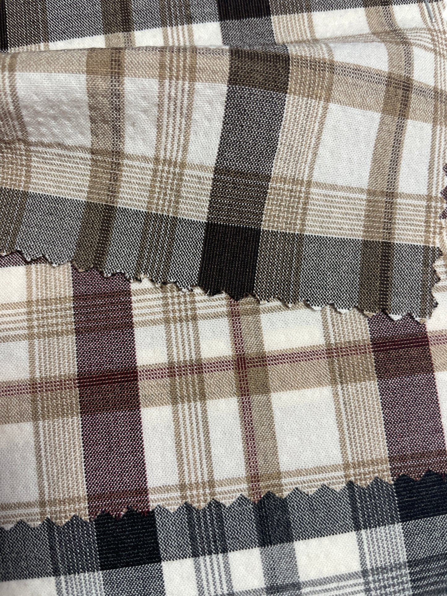 Woven Plaid/Check Blend Fabric - Natasha Fabric