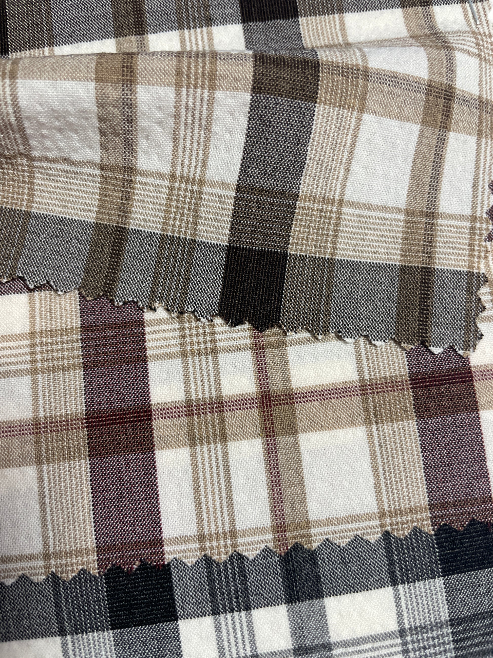 Woven Plaid/Check Blend Fabric - Natasha Fabric