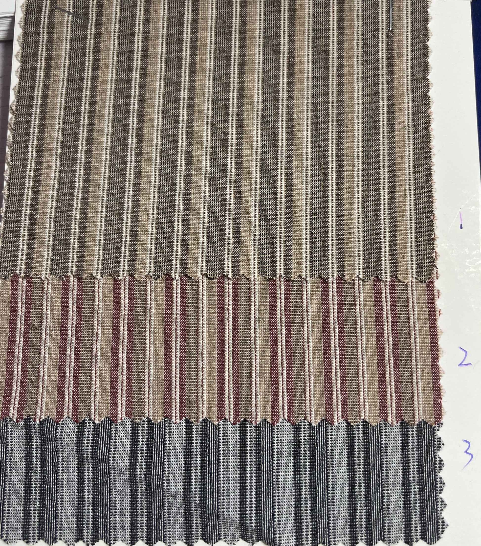 Woven Stripes Blended Fabric - Natasha Fabric