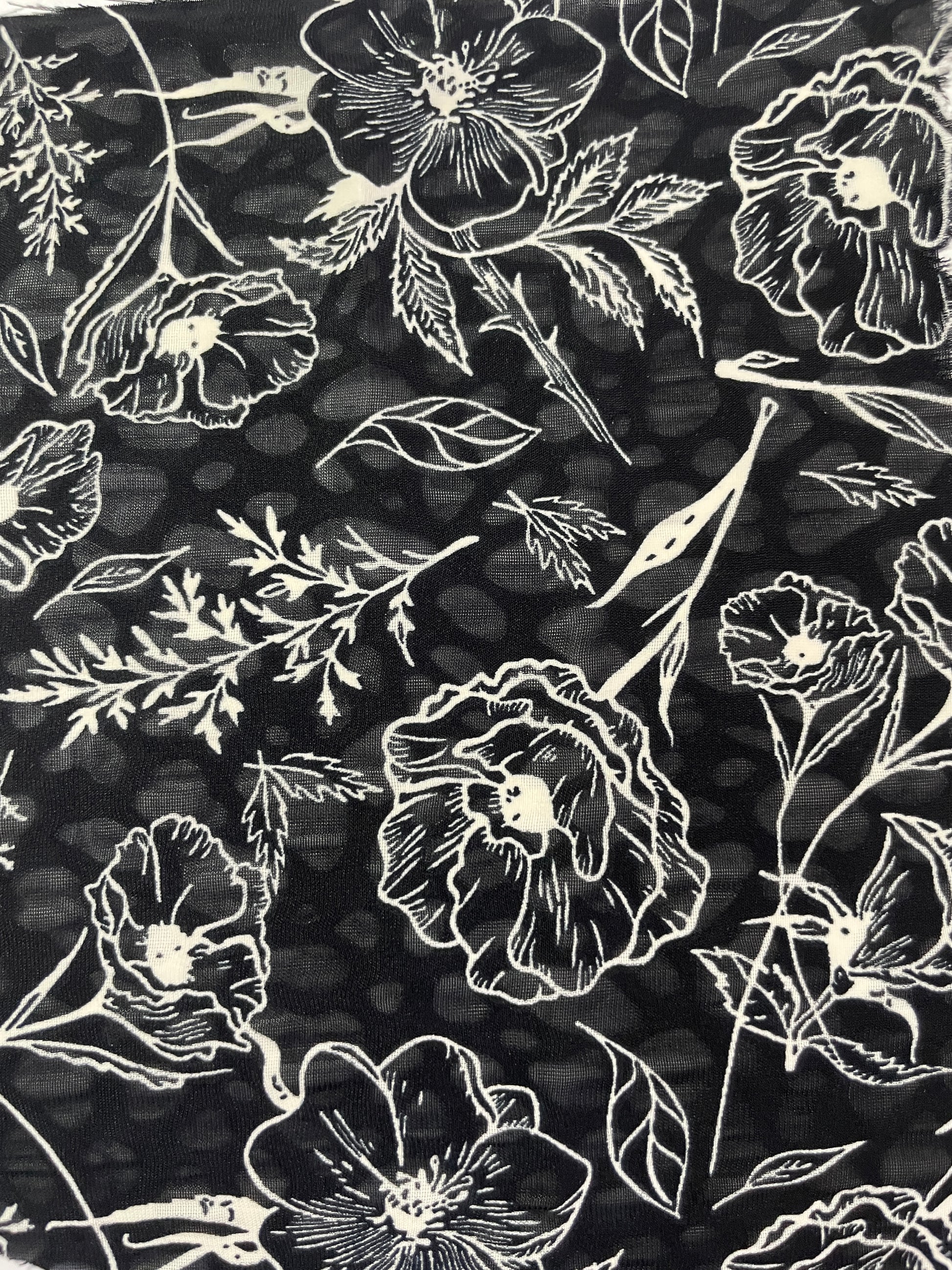 China Wholesale Print-100% Polyester Black Background Print Fabric - Natasha Fabric