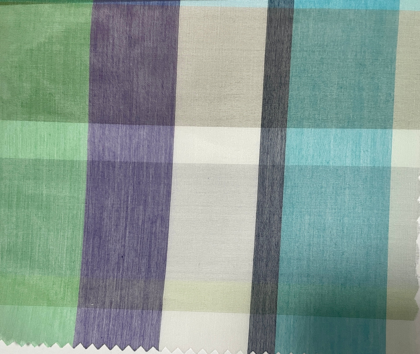 Silk Cotton Blended Check/Plaid Fabric - Natasha Fabric