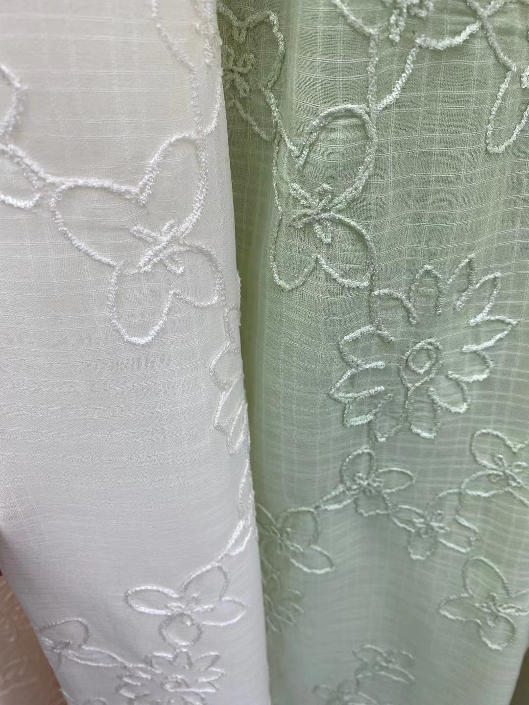 Polyester Solid Embroidery Fabric - Natasha Fabric