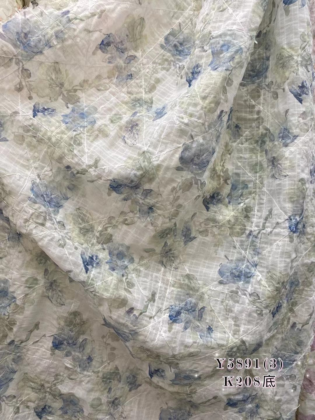 100% Polyester Print Fabric with embroidery - Natasha Fabric