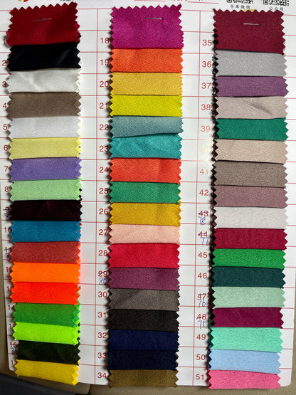 Poly Crepe Fabric with Spandex - Natasha Fabric