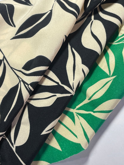 100% Polyester Print Fabric--Leaves Print - Natasha Fabric