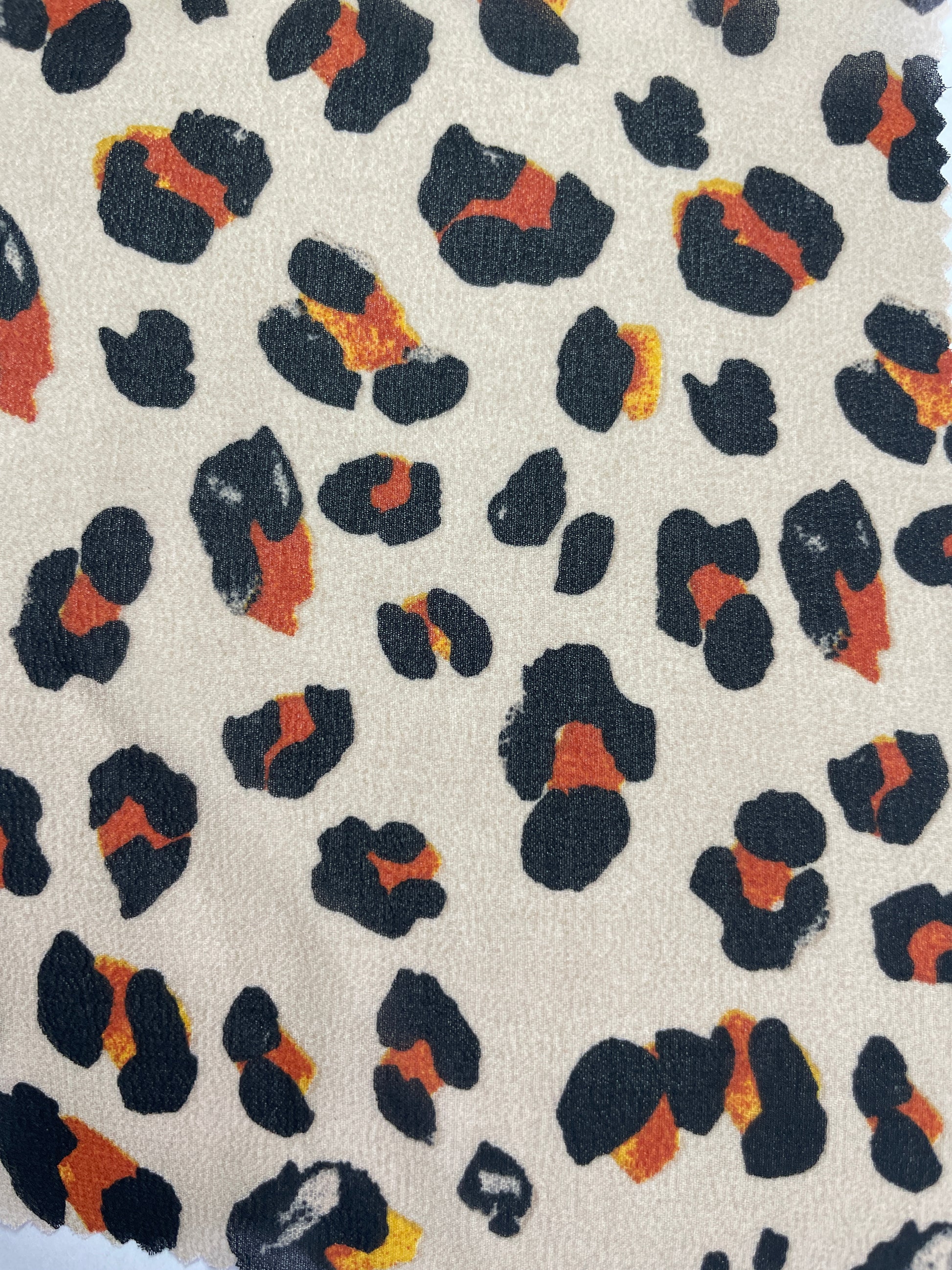 100% Polyester Print Fabric-- Leopard Print - Natasha Fabric