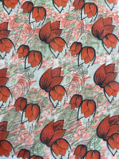 100% Polyester Print Fabric--Floral Print - Natasha Fabric