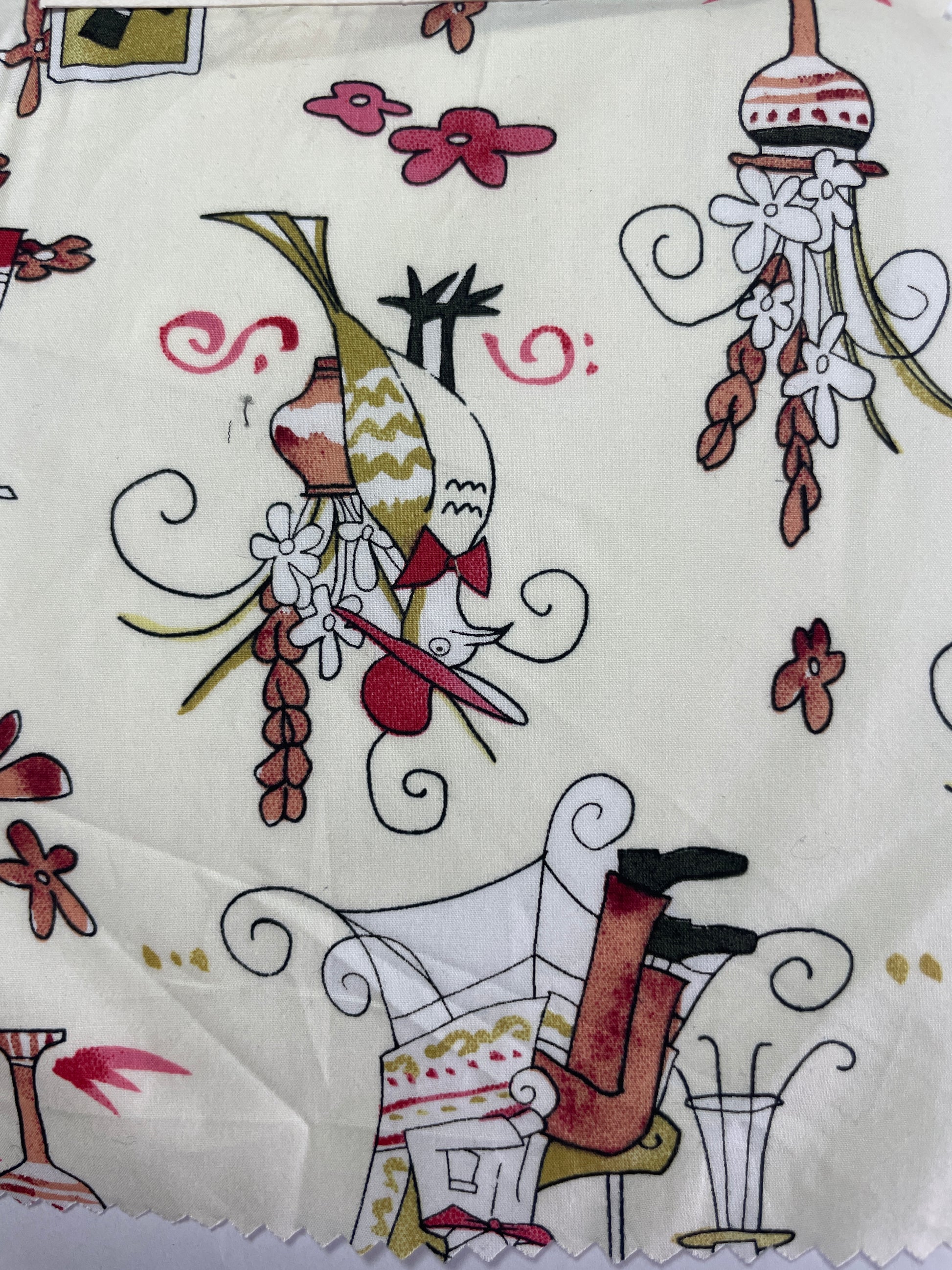 100% Cotton Print Fabric--Lovely Patterns - Natasha Fabric