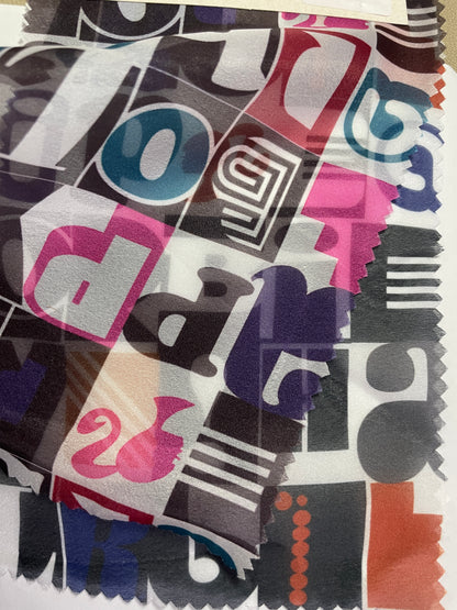 China Wholesale Print-100% Polyester Letter Print Fabric - Natasha Fabric