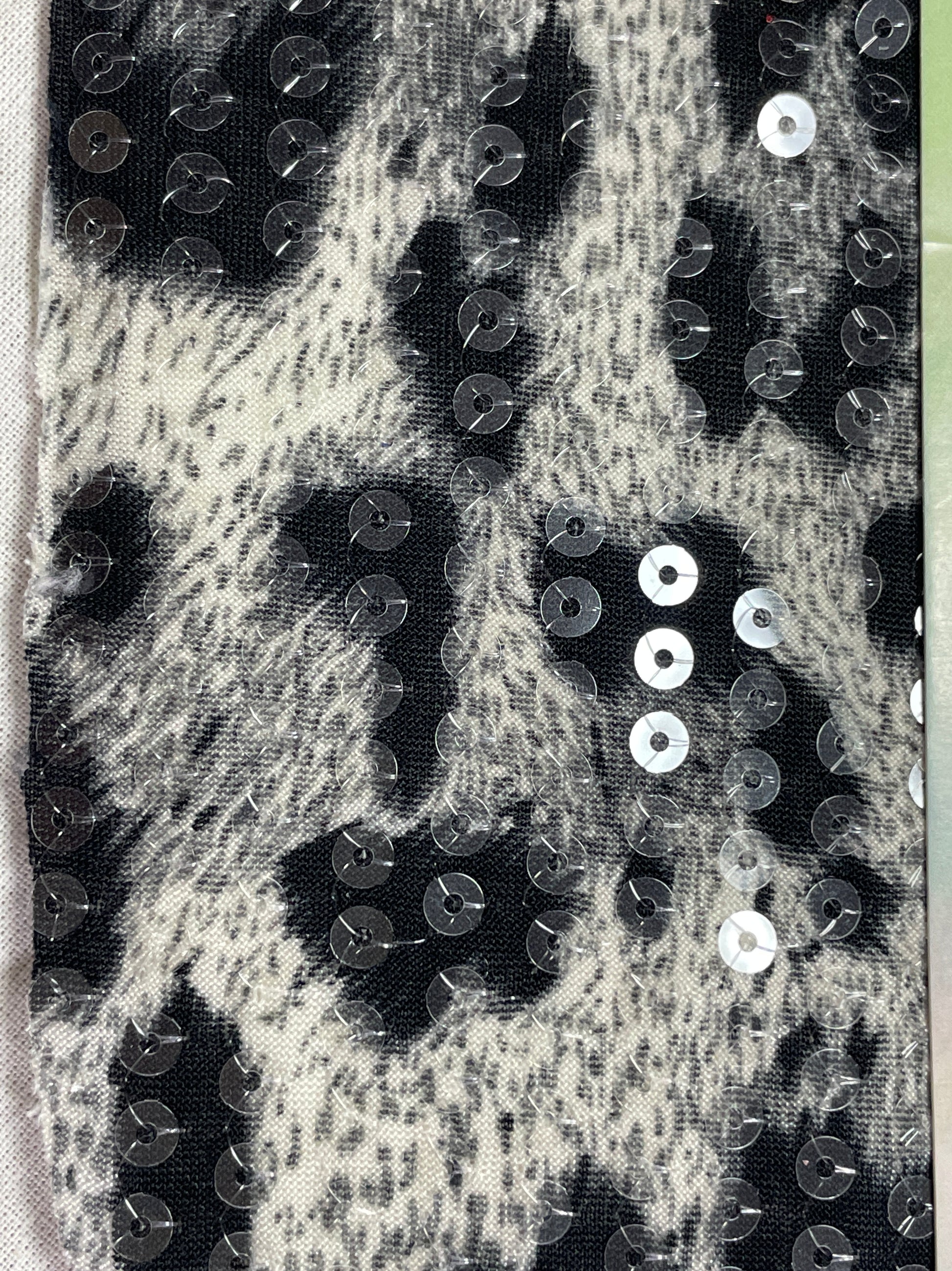 Leopard Print Sequins Fabric on Sale - Natasha Fabric