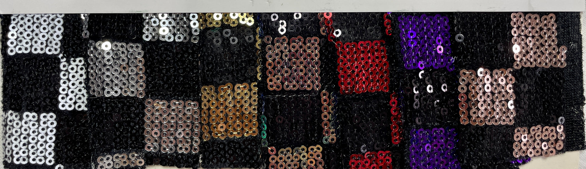 Wholesale Sequins Fabric on Sale--With Plaid Patterns - Natasha Fabric