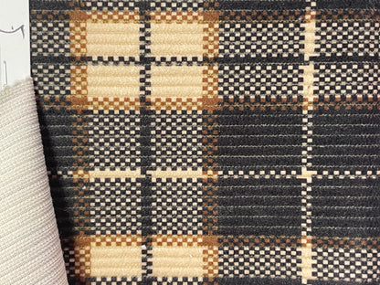 100% Polyester Woven Corduroy Fabric-Plaids Print - Natasha Fabric